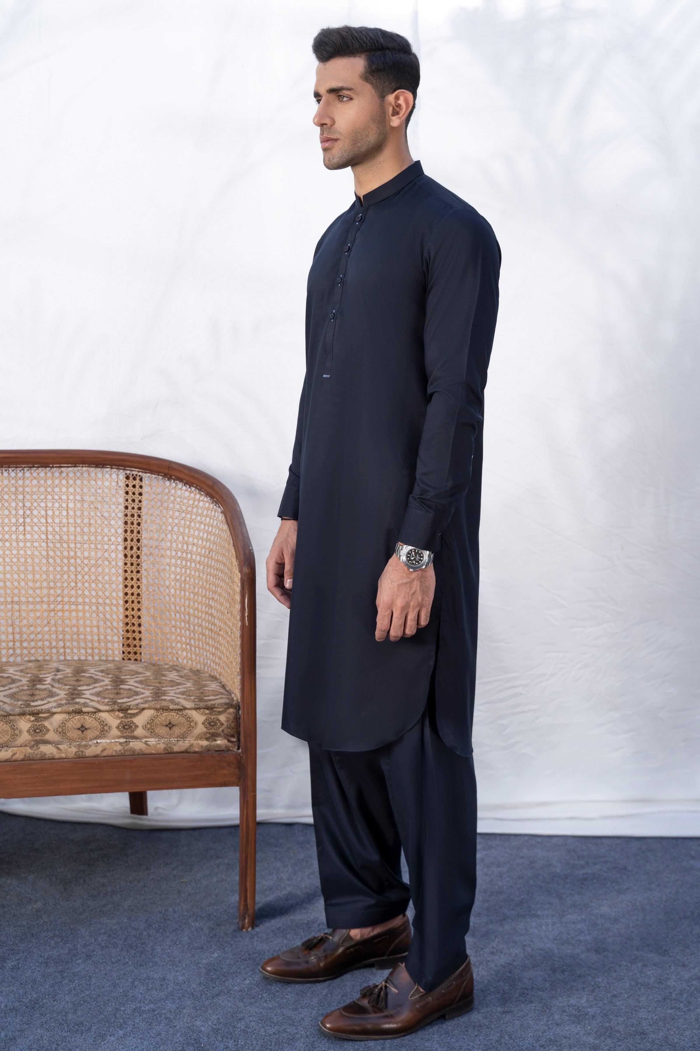SHALWAR KAMEEZ NAVY at Charcoal Clothing