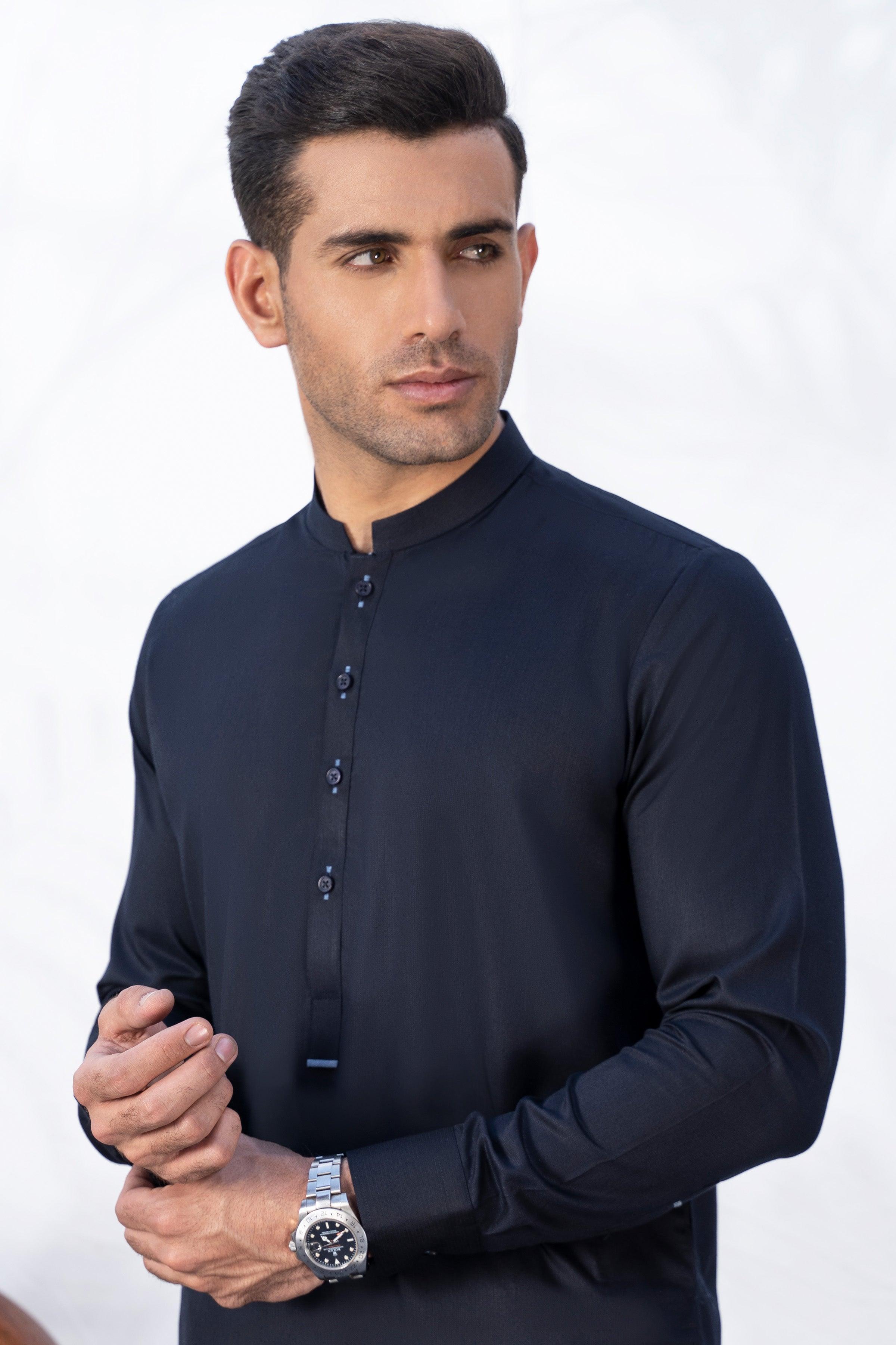 SHALWAR KAMEEZ NAVY at Charcoal Clothing