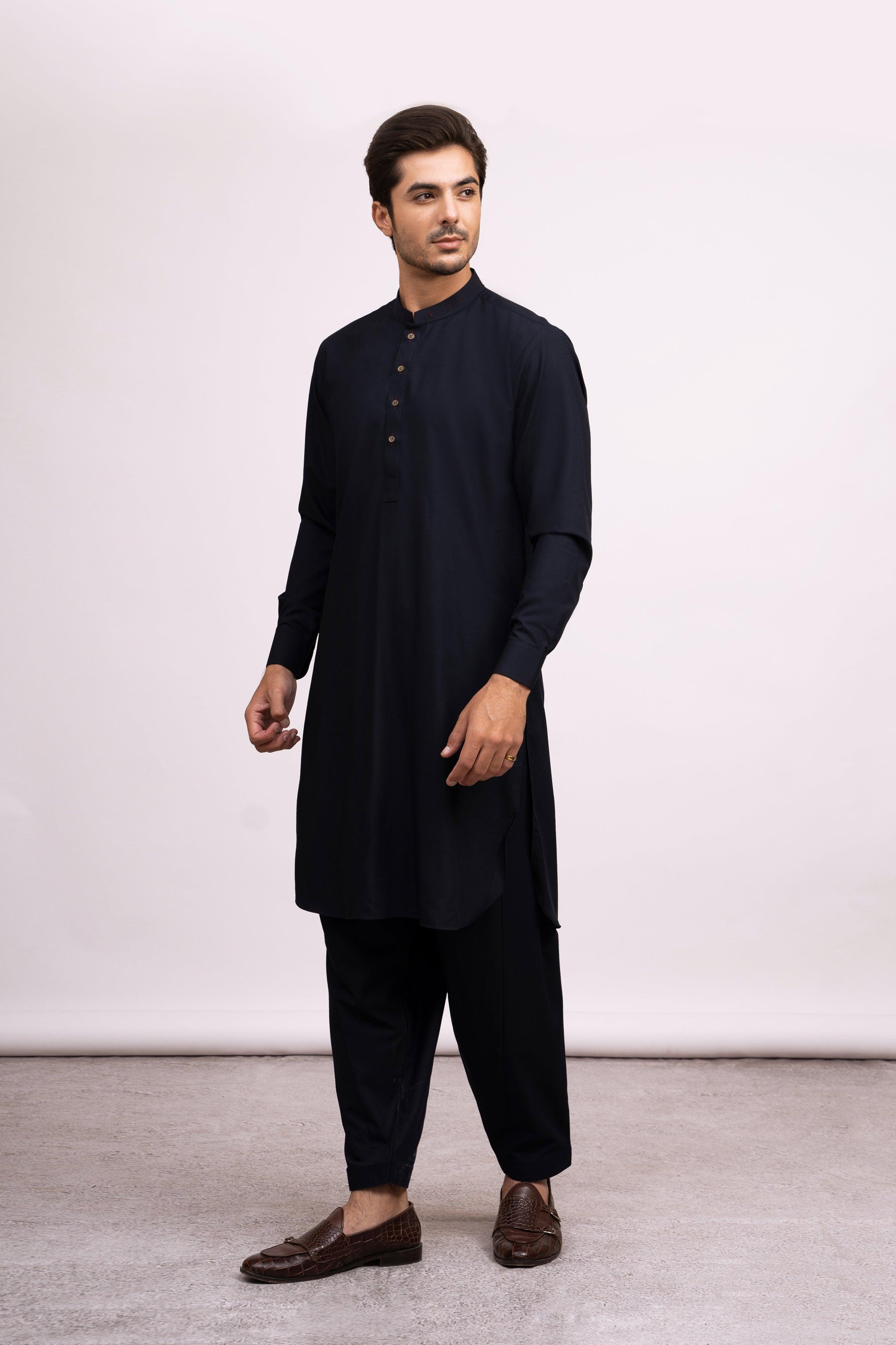 SHALWAR KAMEEZ NAVY at Charcoal Clothing