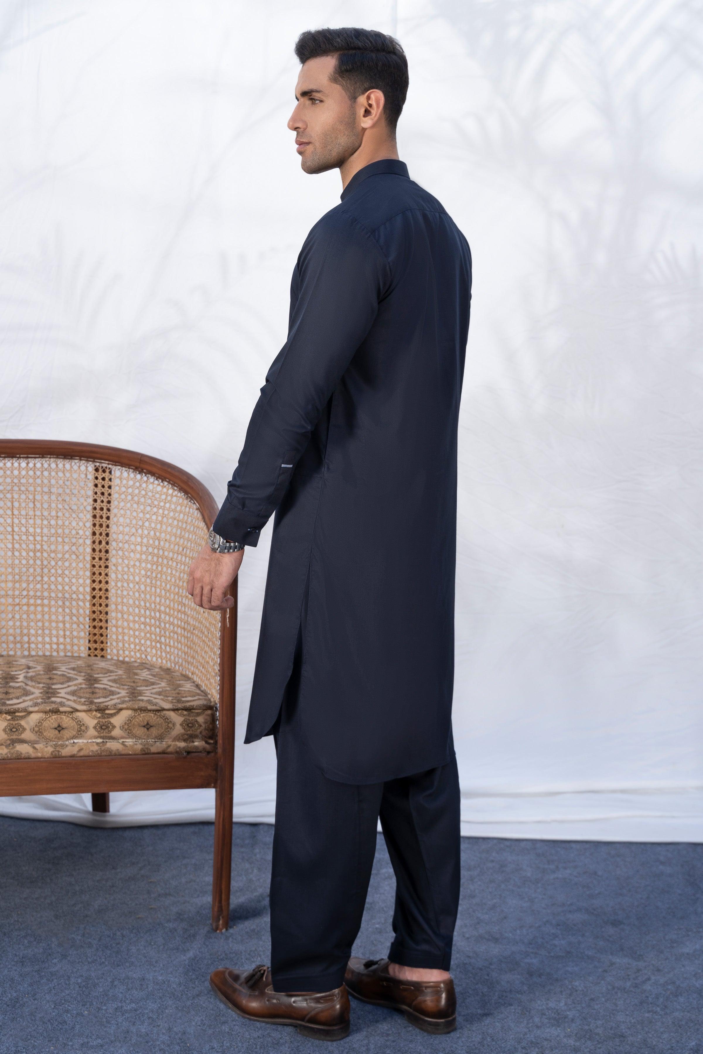 SHALWAR KAMEEZ NAVY at Charcoal Clothing