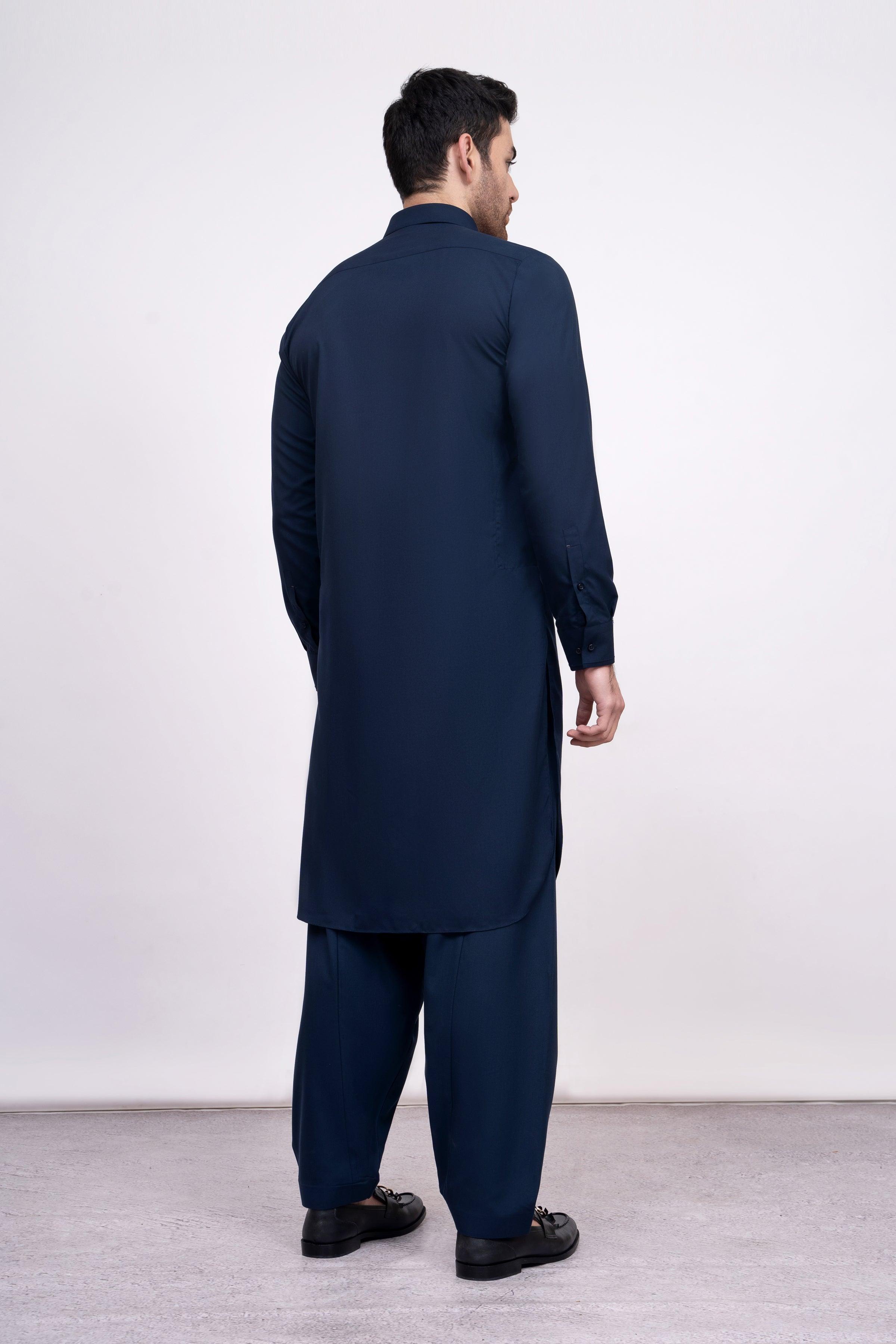 SHALWAR KAMEEZ NAVY at Charcoal Clothing