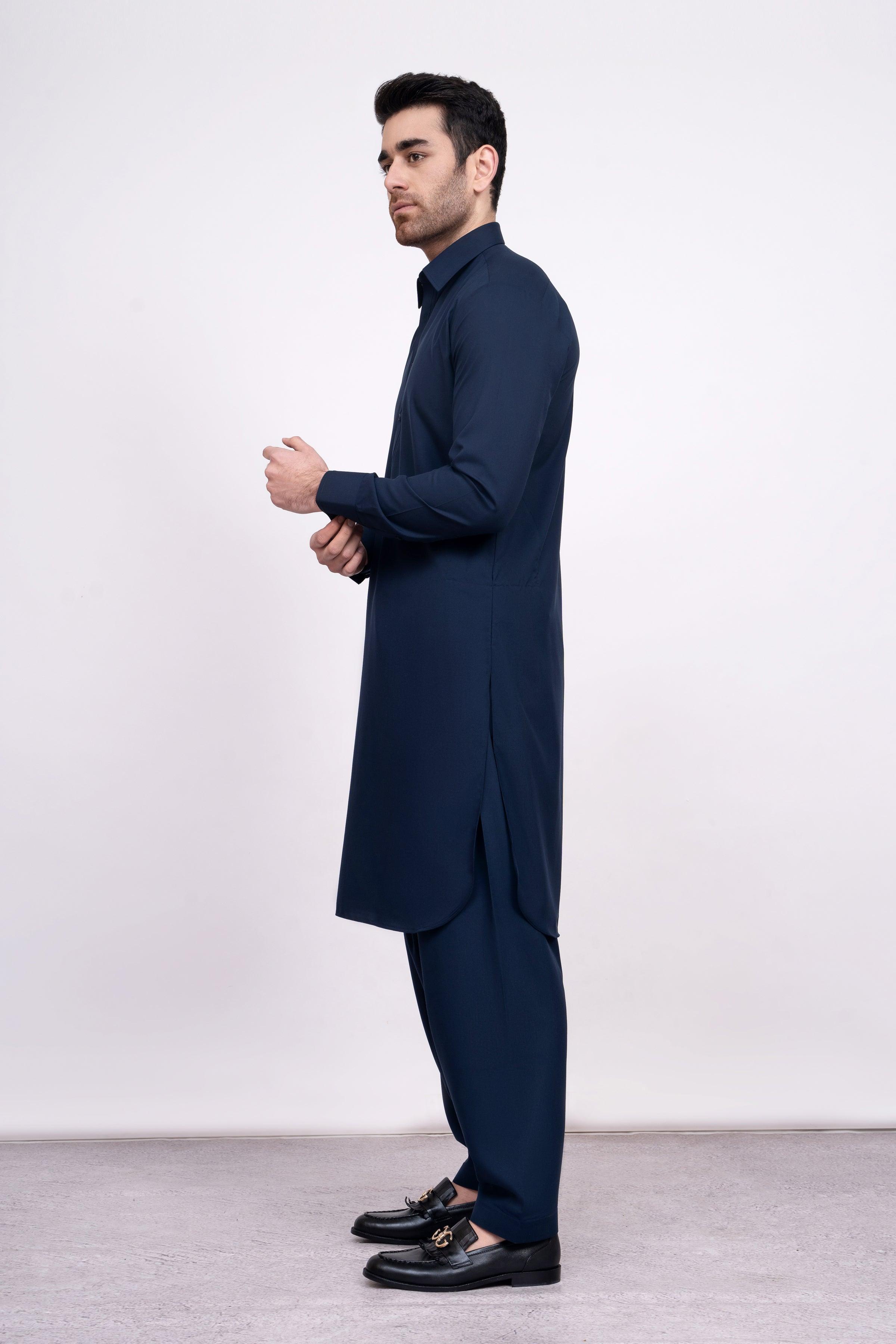 SHALWAR KAMEEZ NAVY at Charcoal Clothing