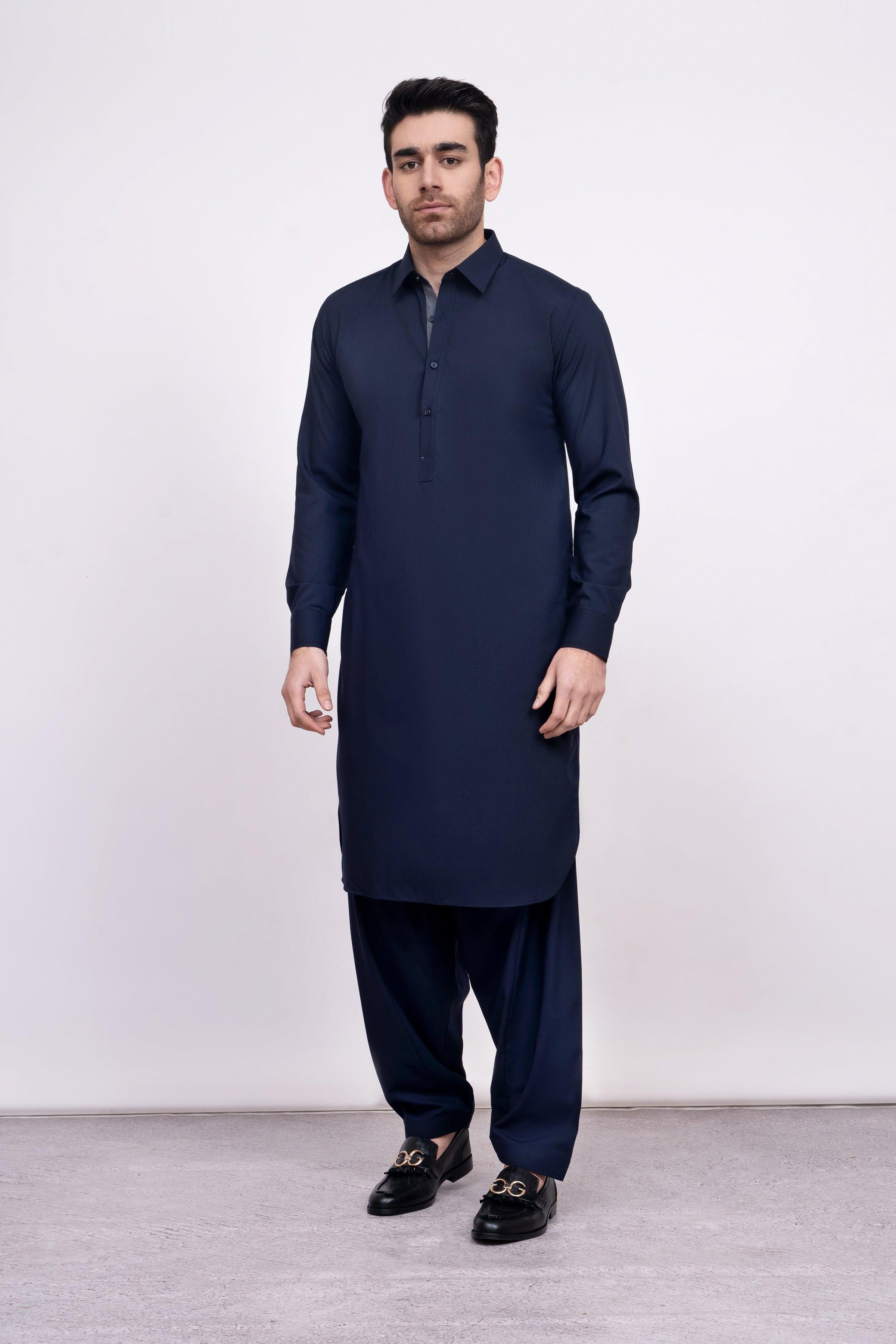 SHALWAR KAMEEZ NAVY at Charcoal Clothing