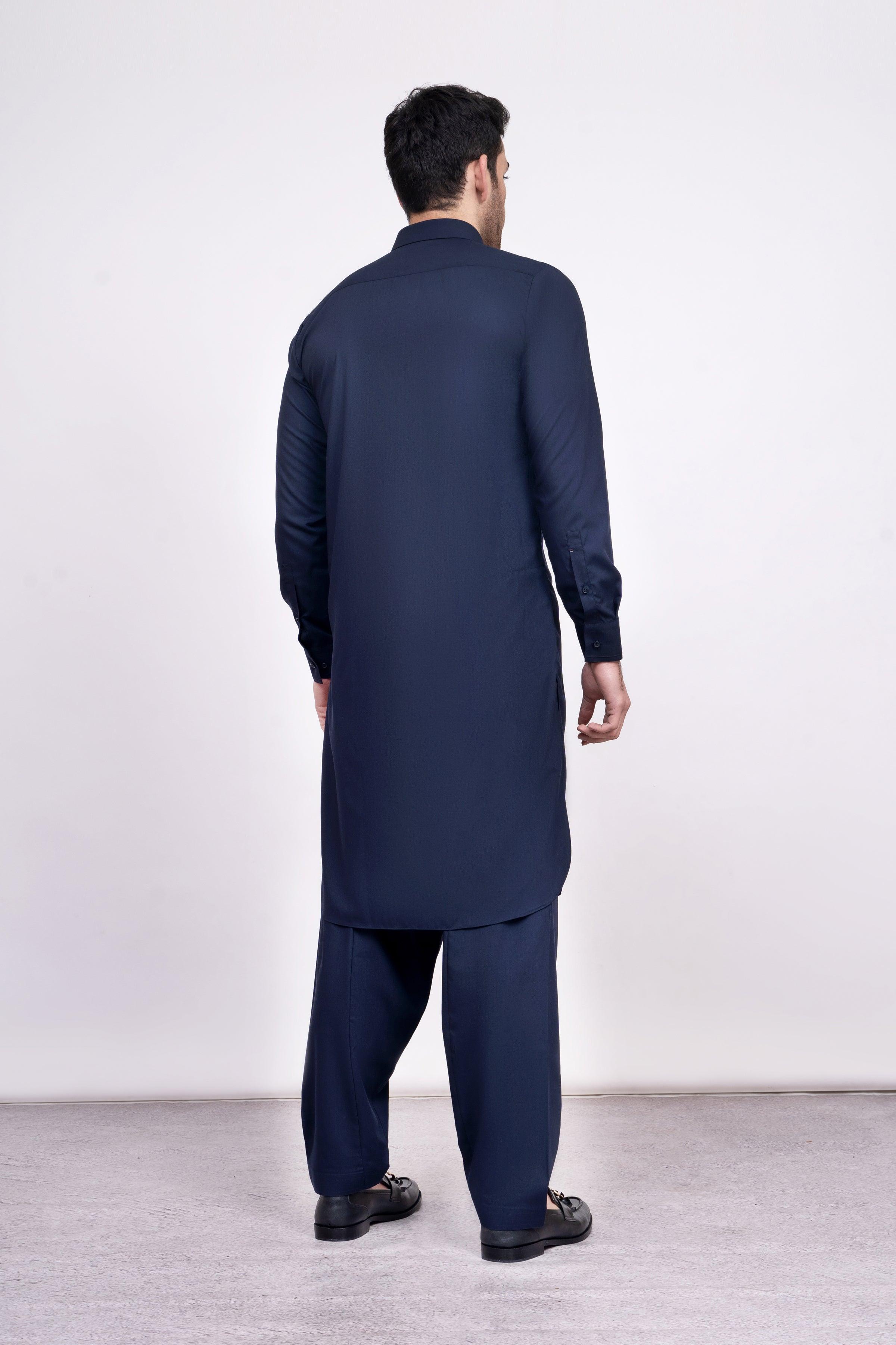 SHALWAR KAMEEZ NAVY at Charcoal Clothing