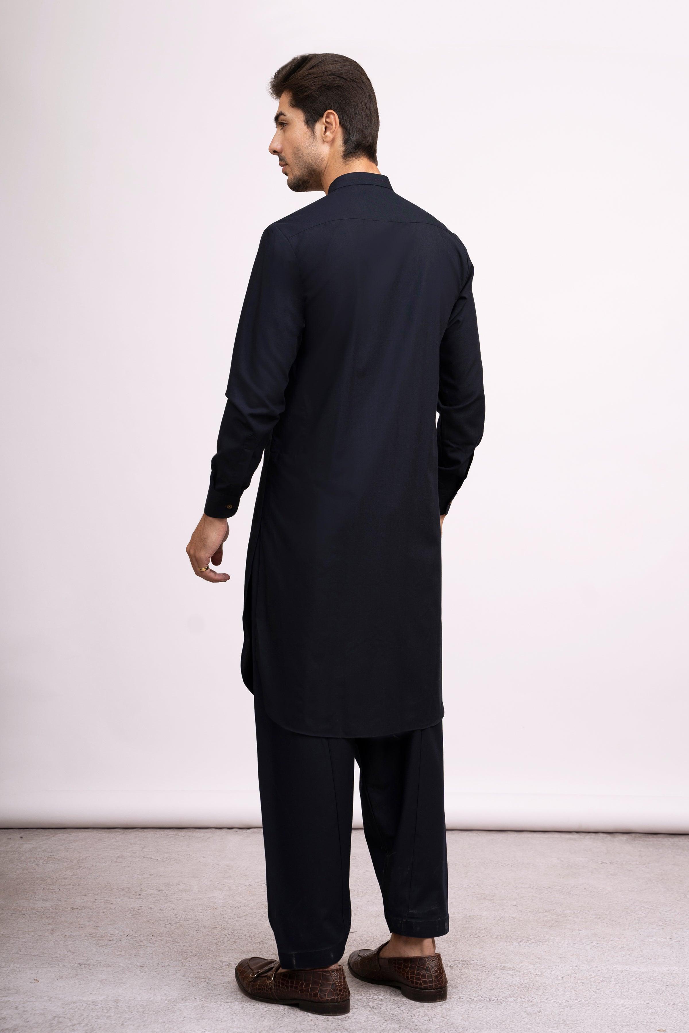 SHALWAR KAMEEZ NAVY at Charcoal Clothing