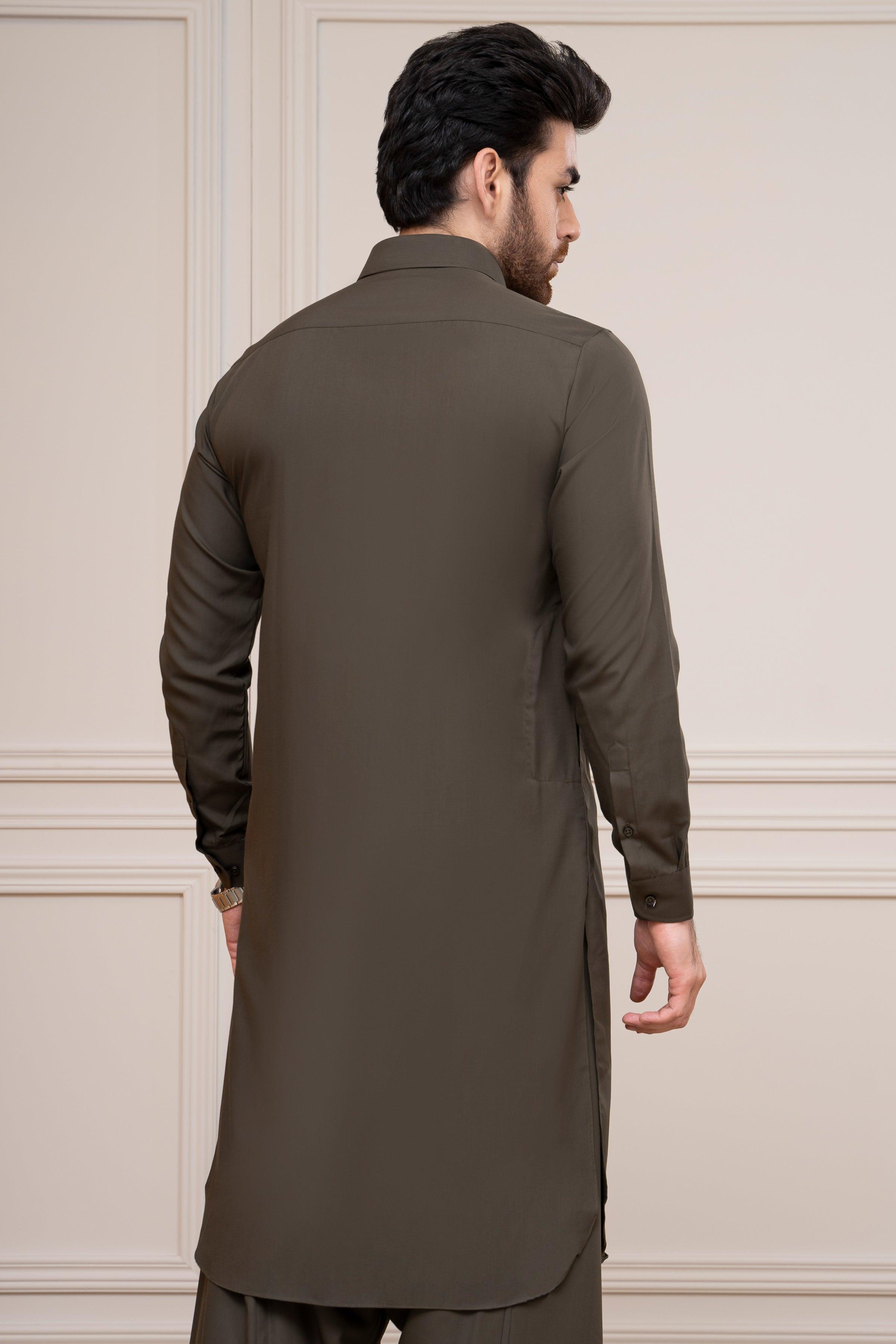 SHALWAR KAMEEZ OLIVE at Charcoal Clothing