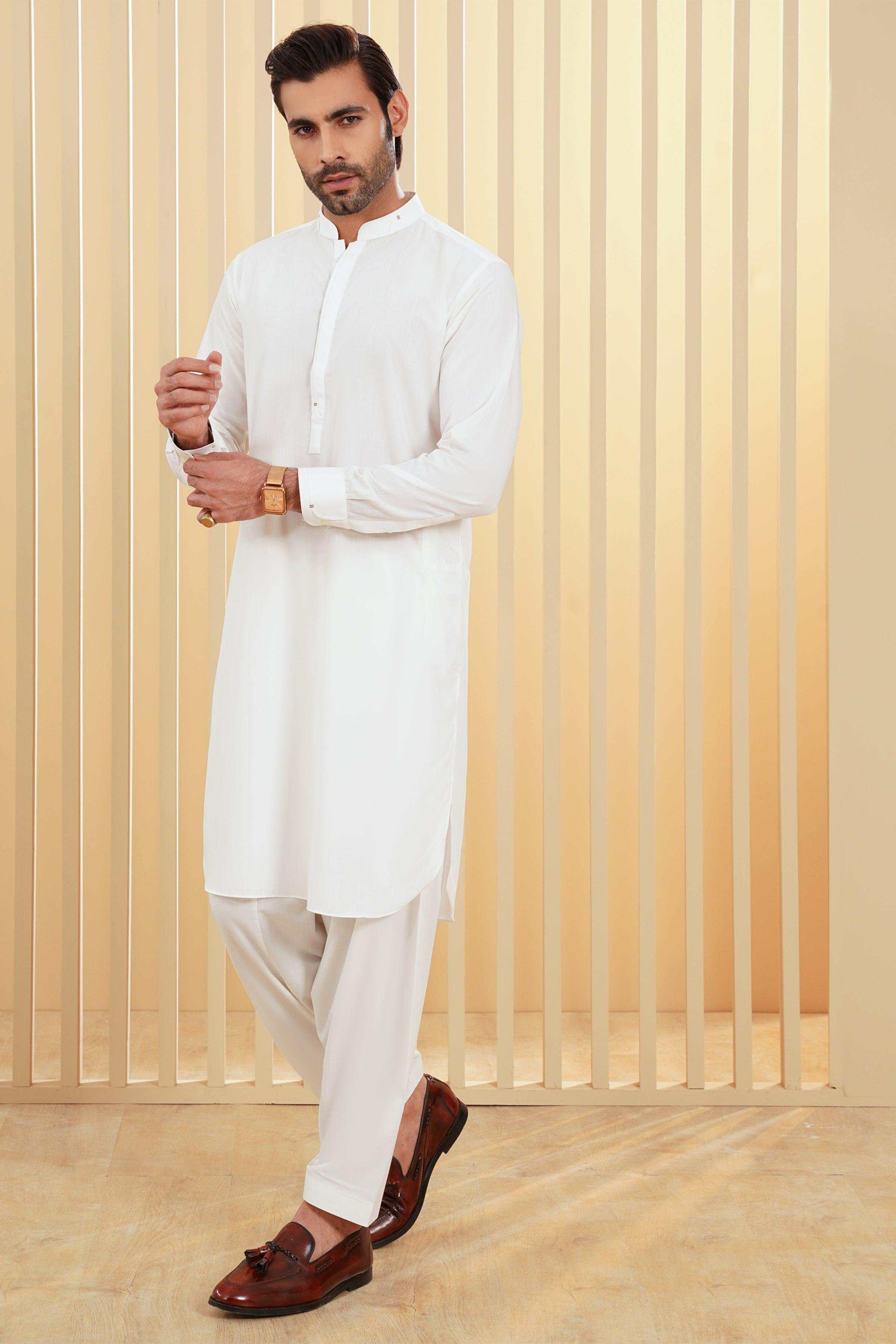SHALWAR KAMEEZ WHITE at Charcoal Clothing