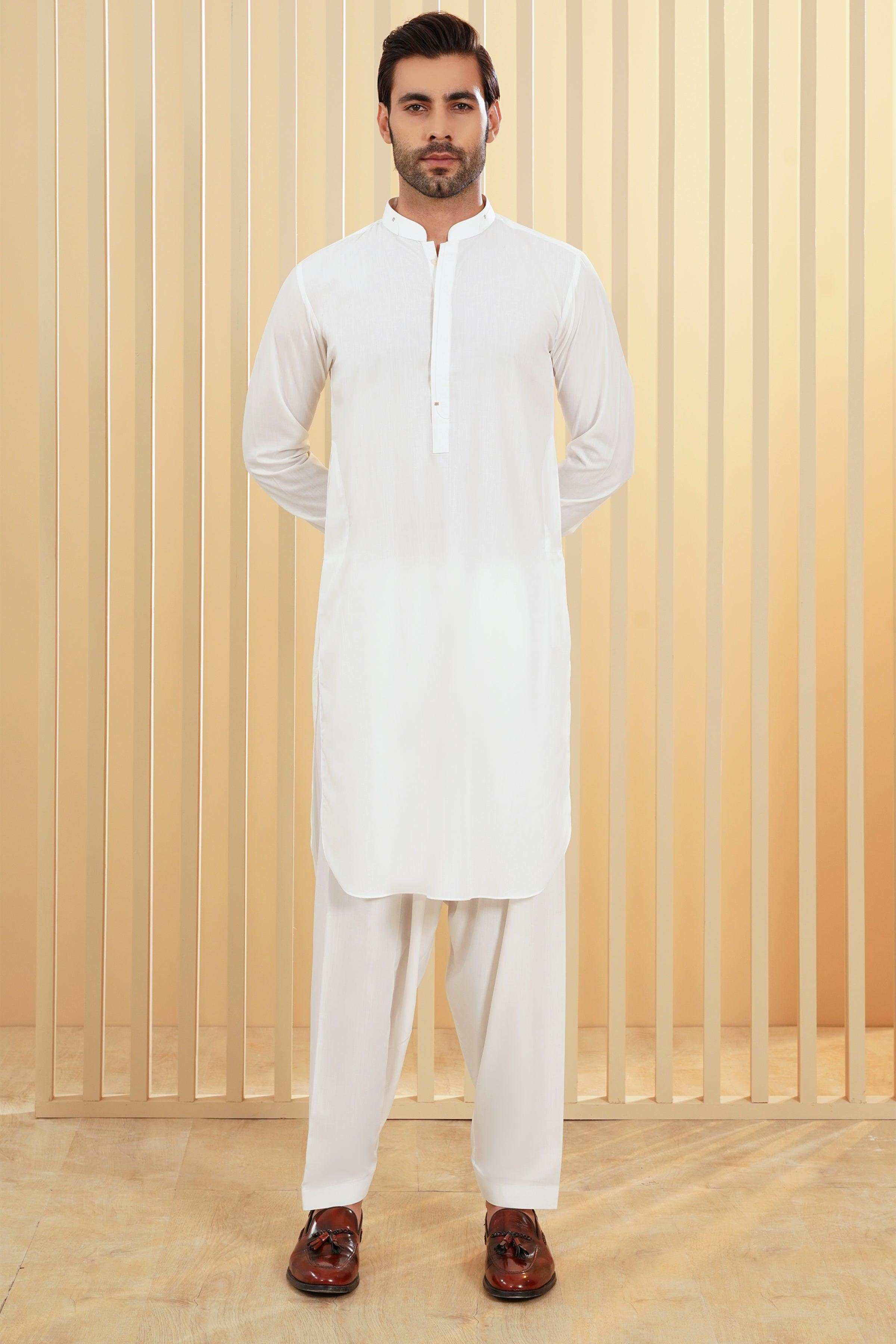 SHALWAR KAMEEZ WHITE at Charcoal Clothing