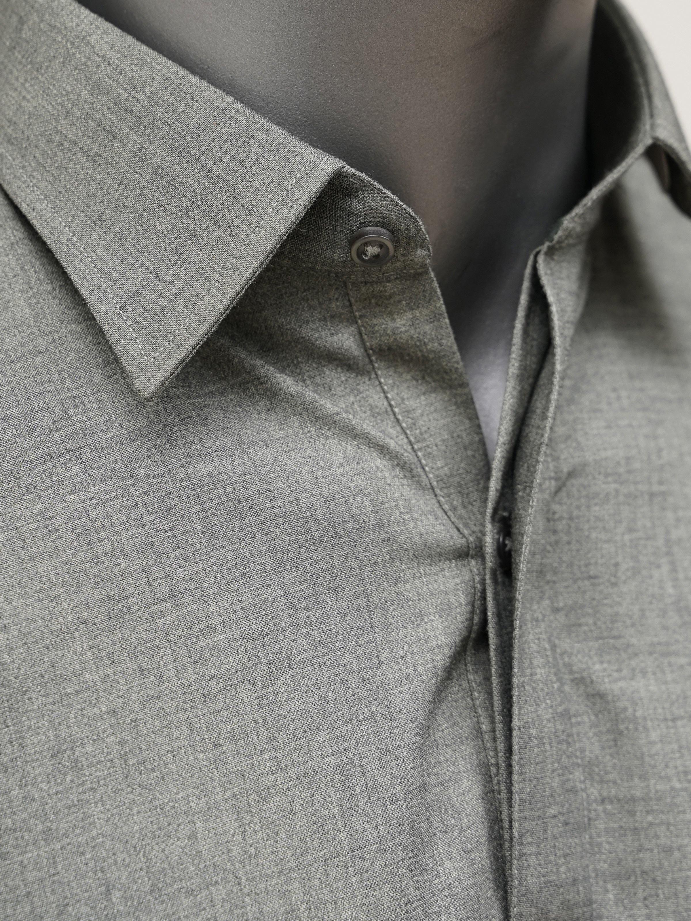 Light green collar neckline with button placket on shalwar kameez