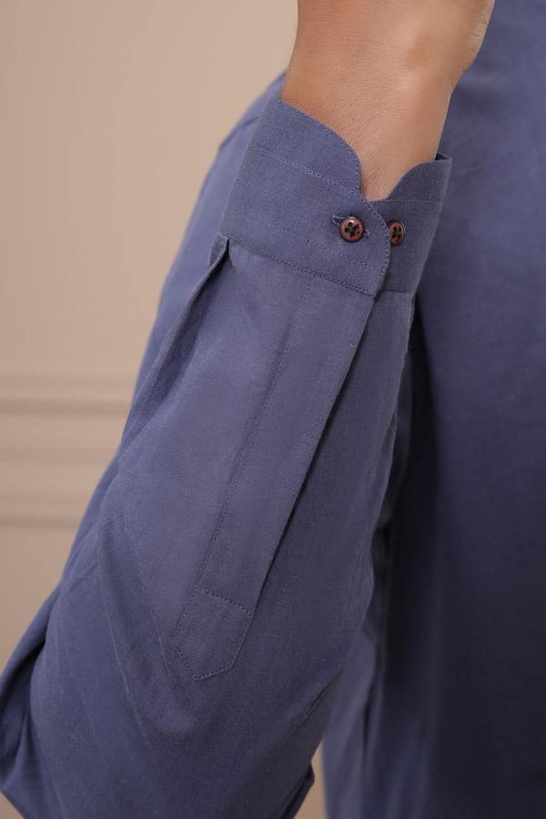 SHORT KURTA DARK GREY at Charcoal Clothing