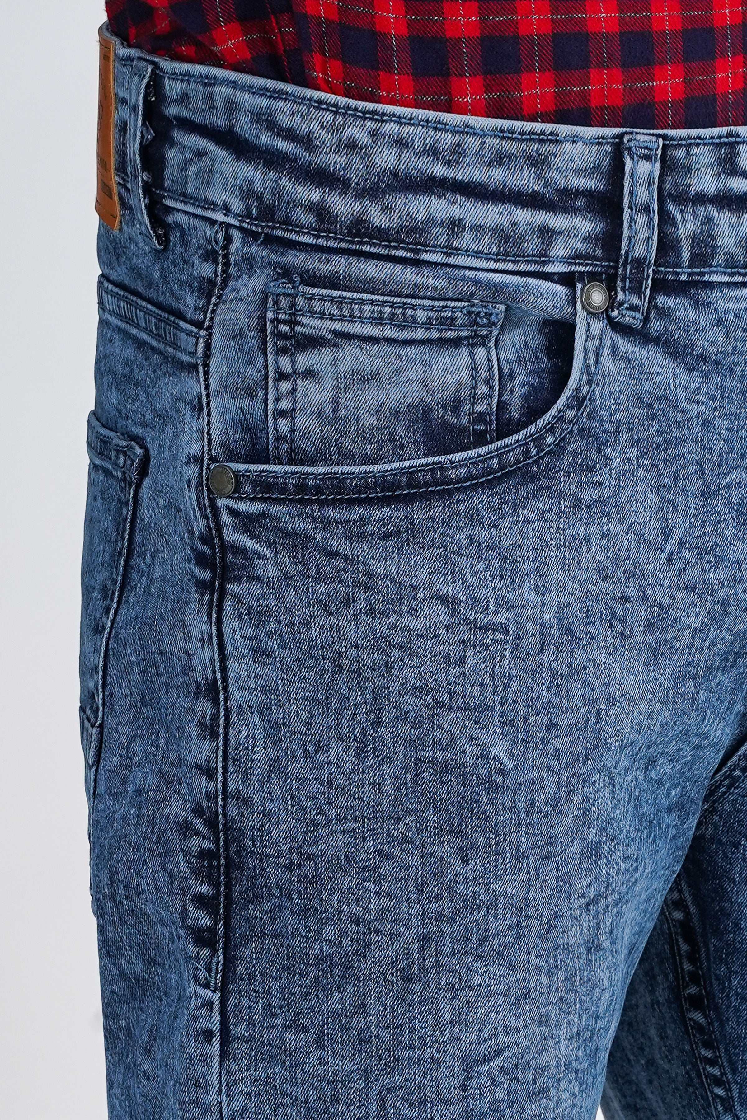 SKINNY LEG DENIM JEANS LIGHT BLUE at Charcoal Clothing