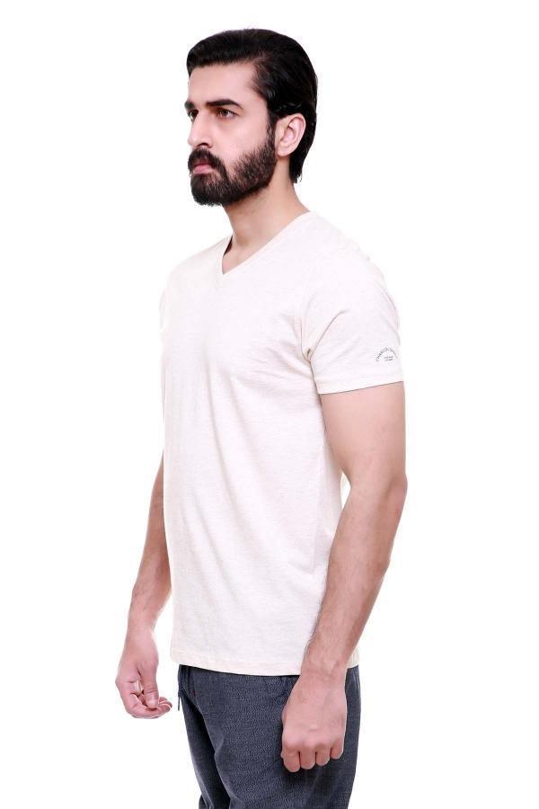 SLEEP WEAR T SHIRT OATMEAL at Charcoal Clothing