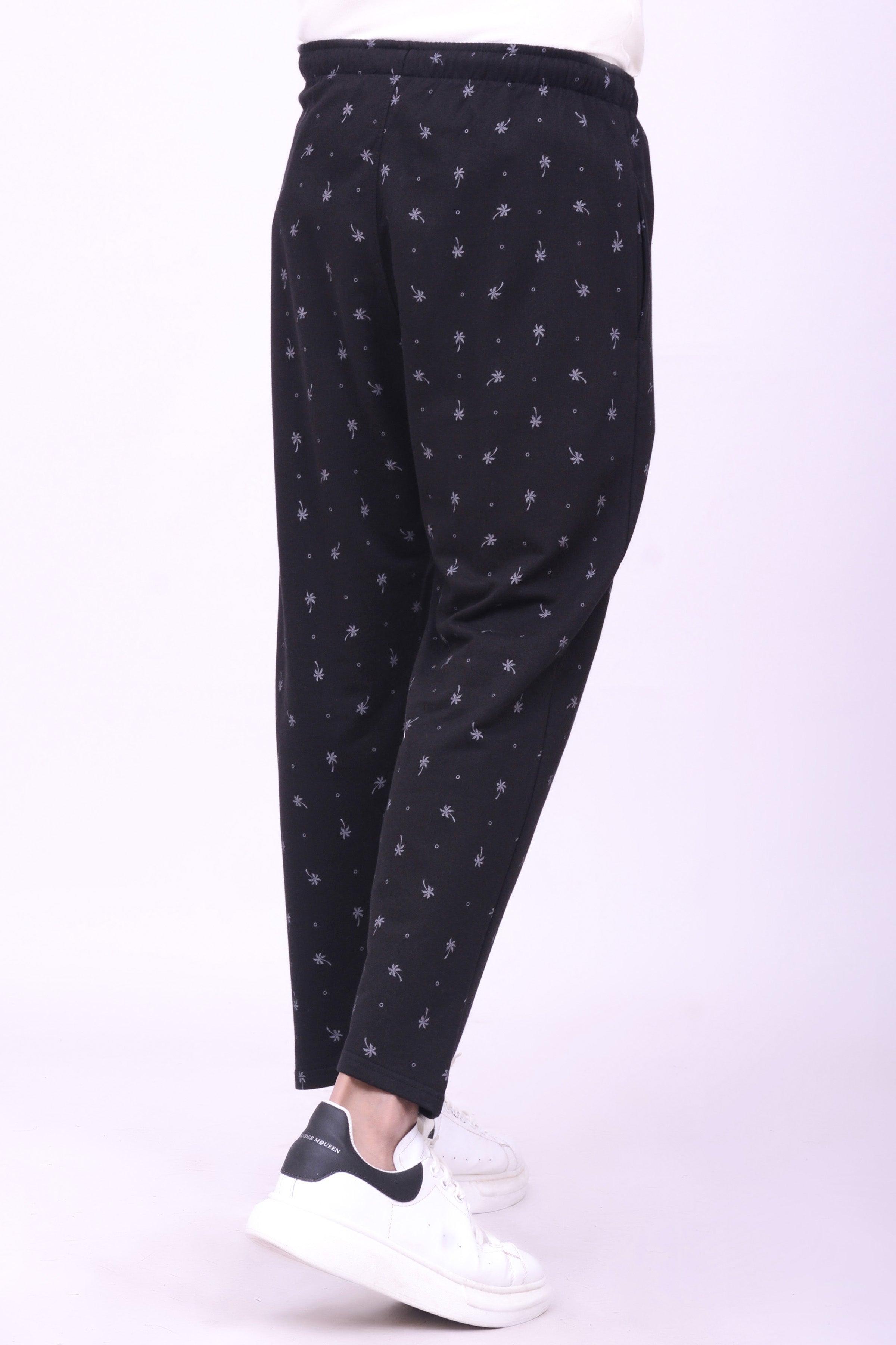 SLEEPWEAR TROUSER BLACK PRINTED at Charcoal Clothing