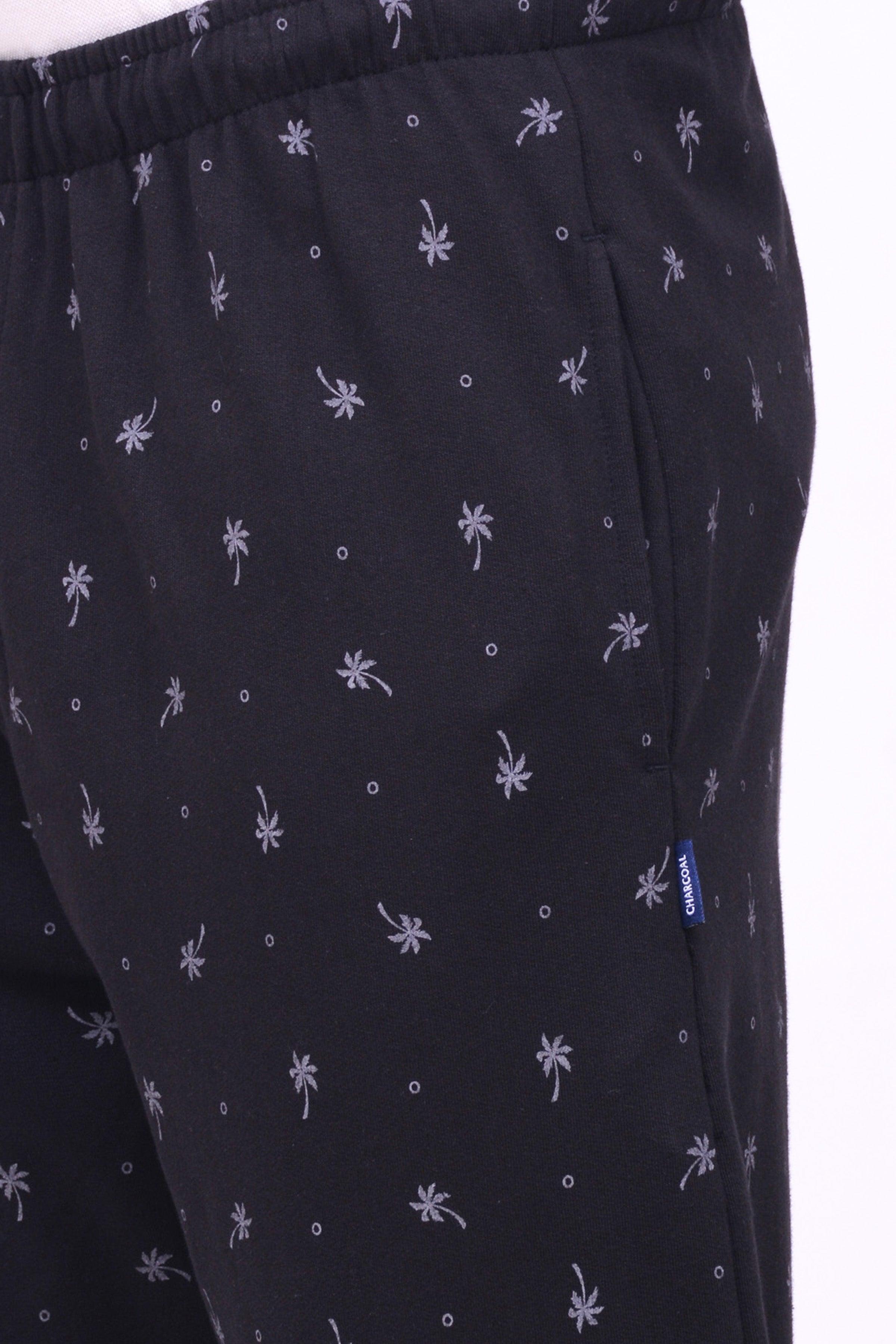 SLEEPWEAR TROUSER BLACK PRINTED at Charcoal Clothing