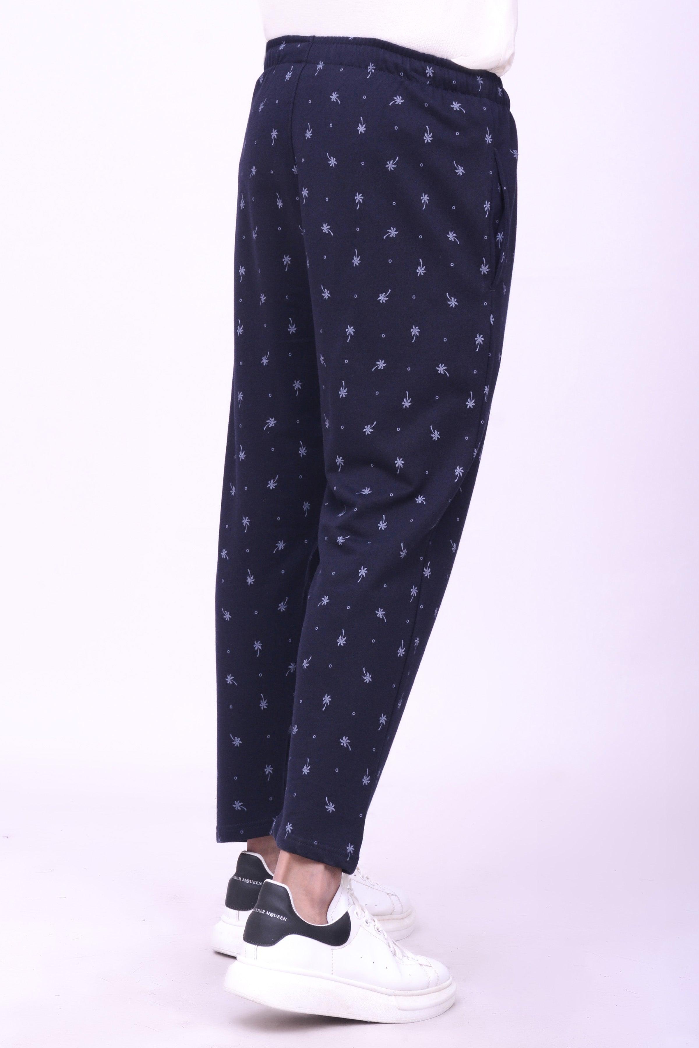 SLEEPWEAR TROUSER NAVY PRINTED at Charcoal Clothing