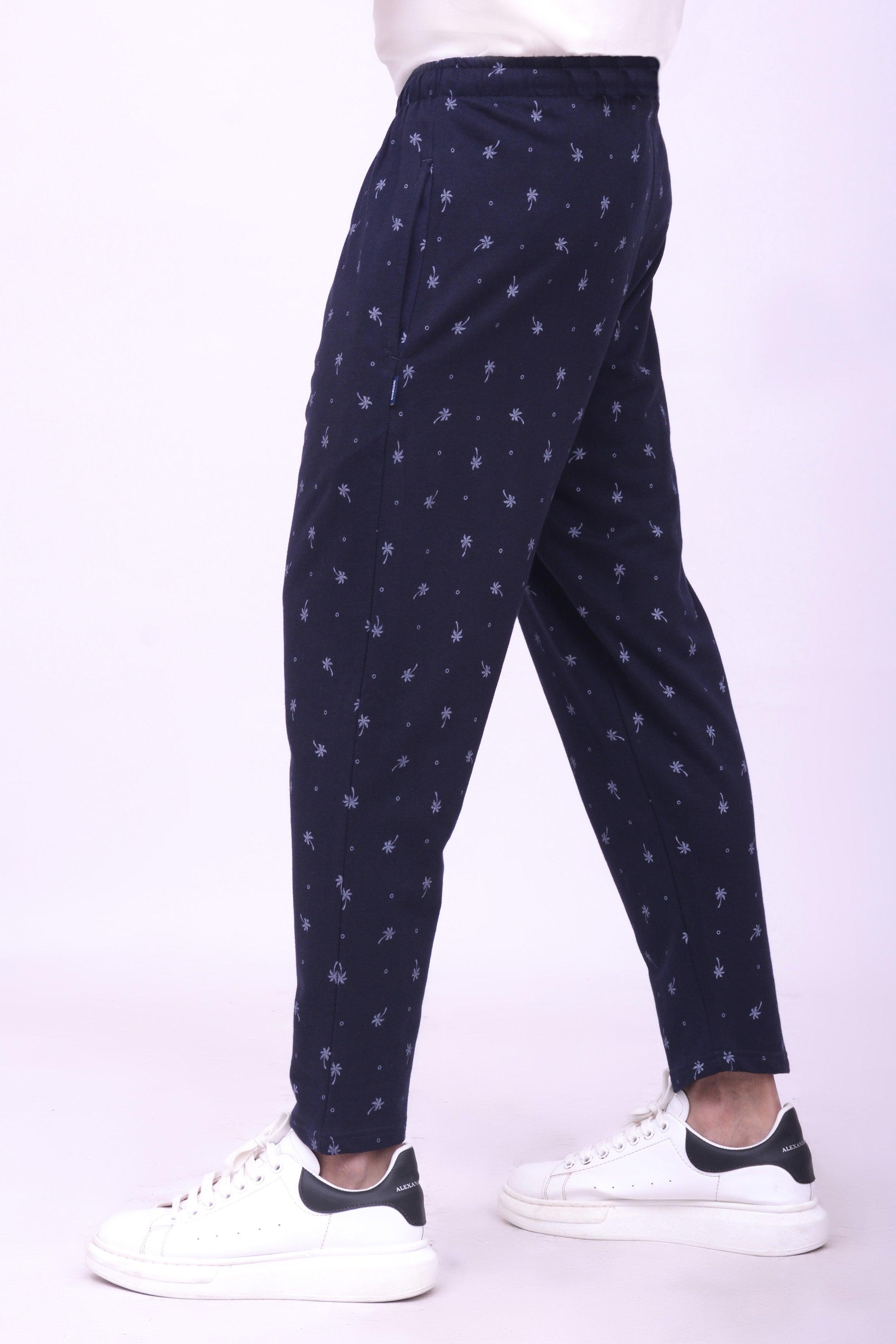 SLEEPWEAR TROUSER NAVY PRINTED at Charcoal Clothing