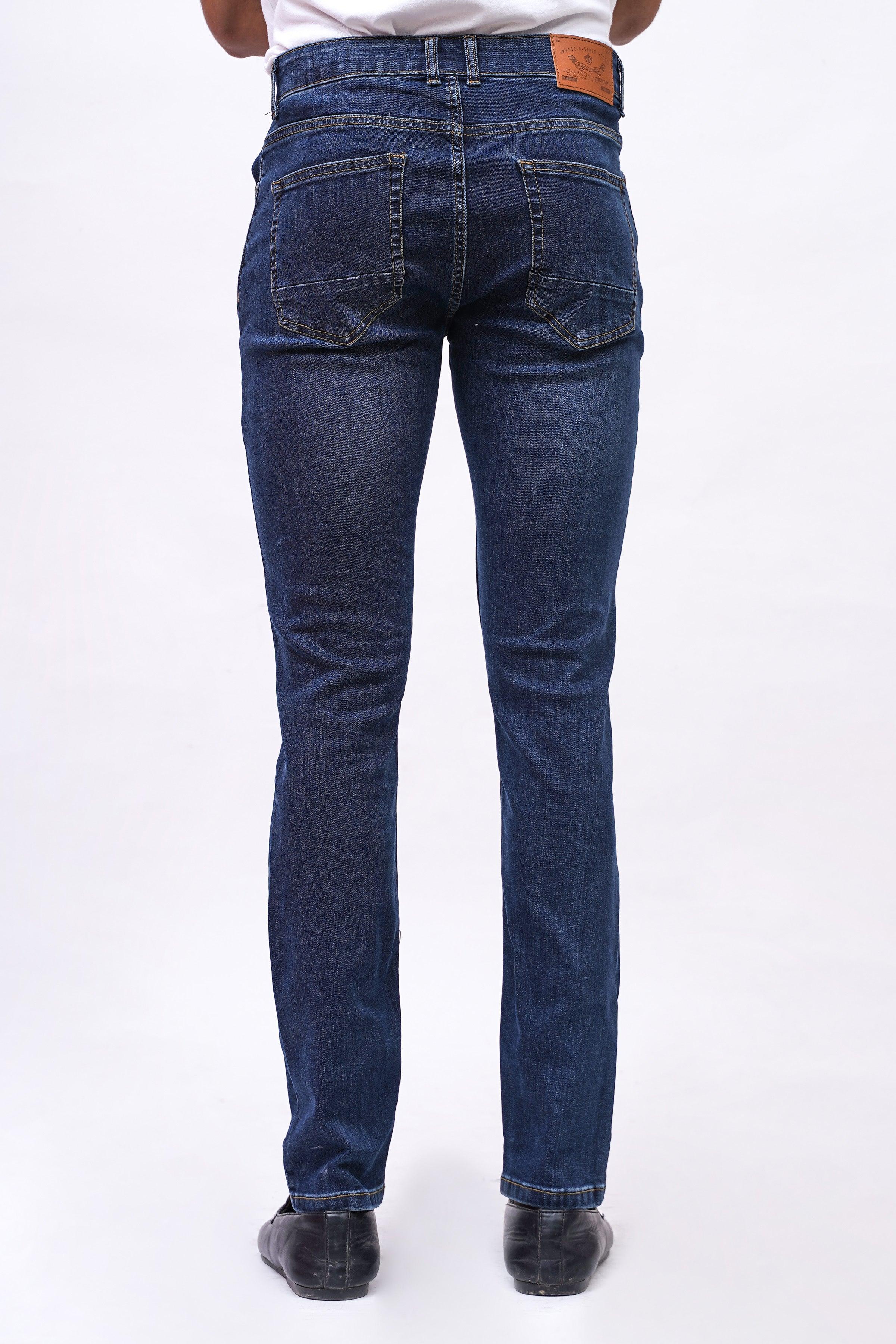 SLIM FIT BLUE TINTED JEAN at Charcoal Clothing