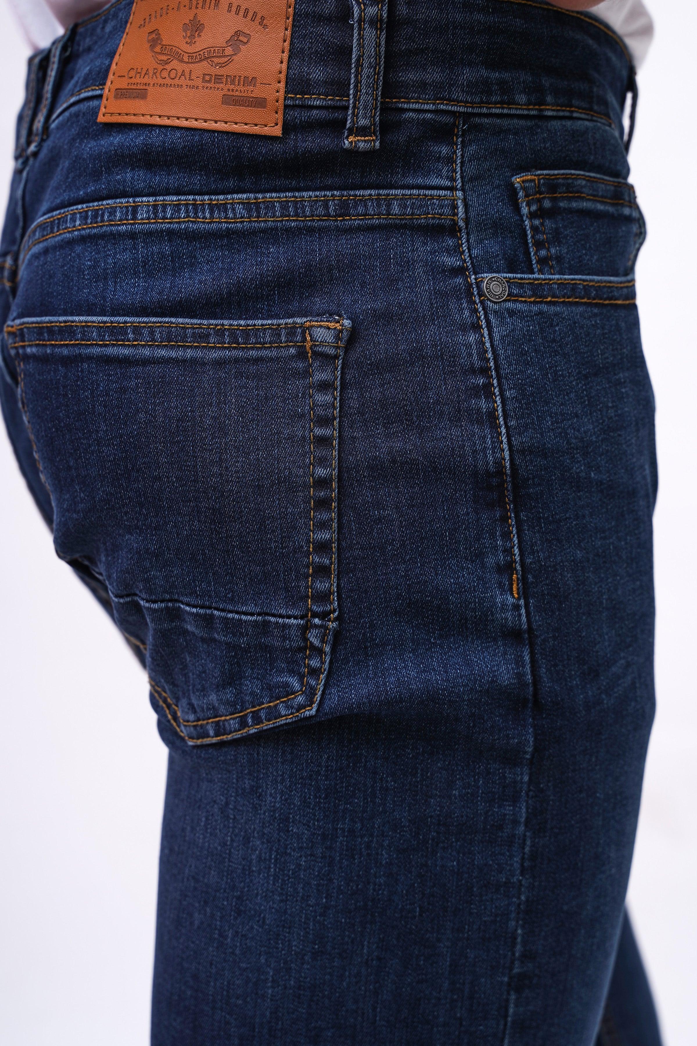 SLIM FIT BLUE TINTED JEAN at Charcoal Clothing