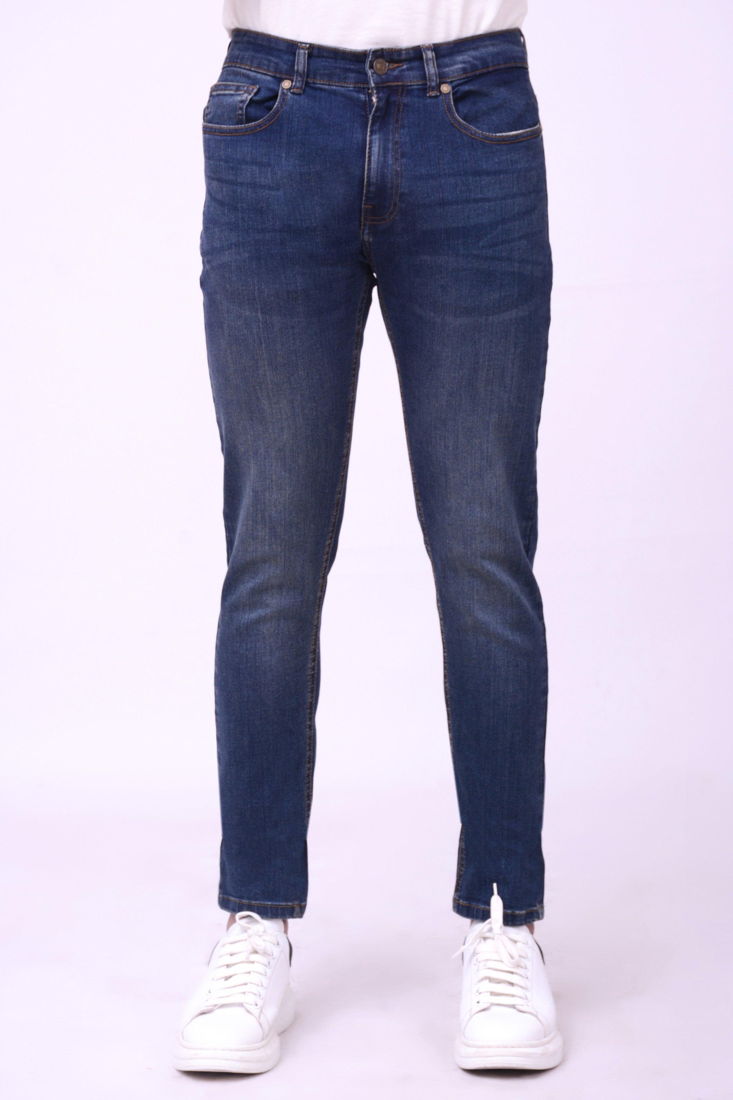 SLIM FIT JEAN DARK BLUE at Charcoal Clothing
