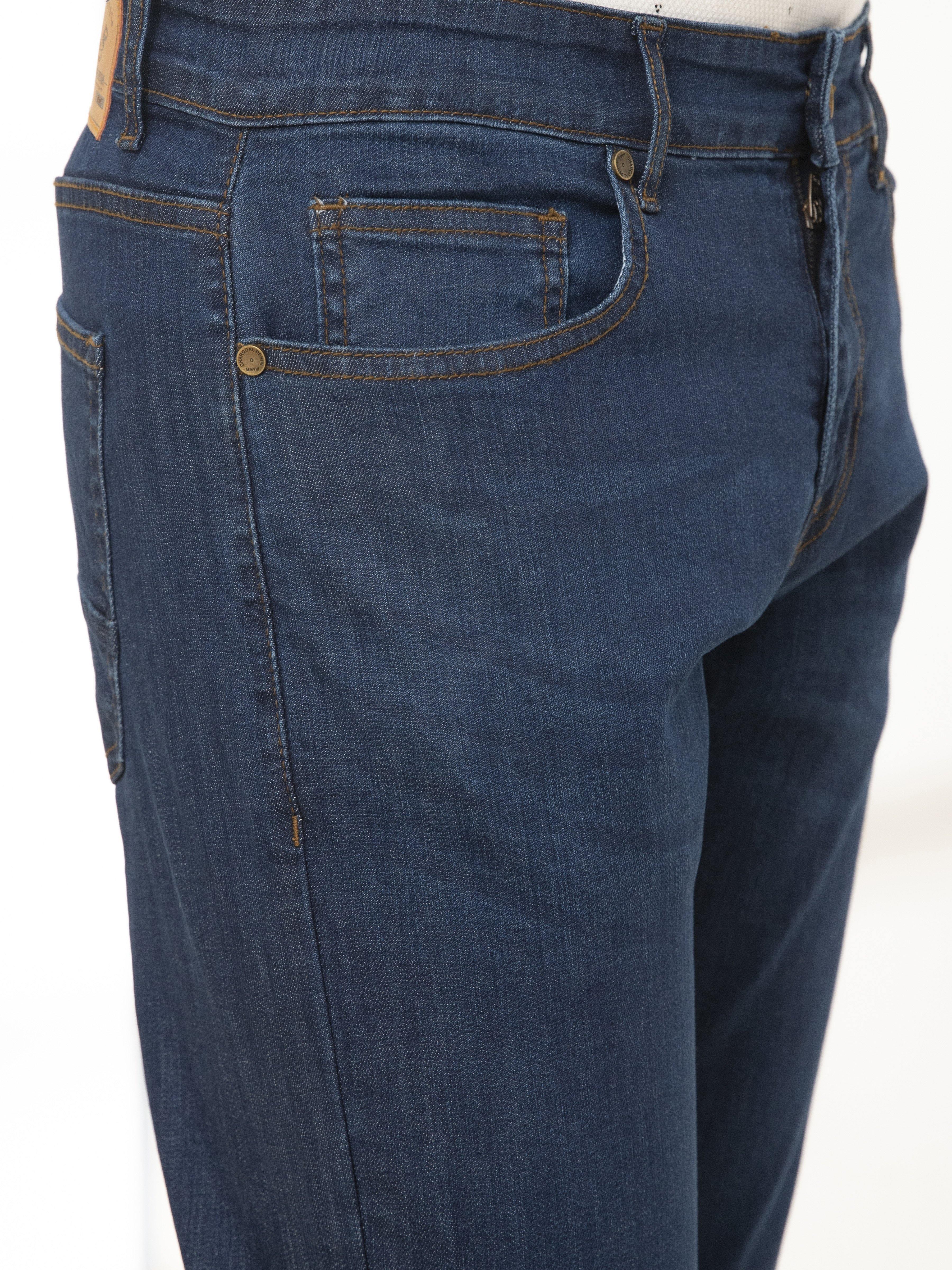 SLIM FIT JEANS DARK NAVY at Charcoal Clothing