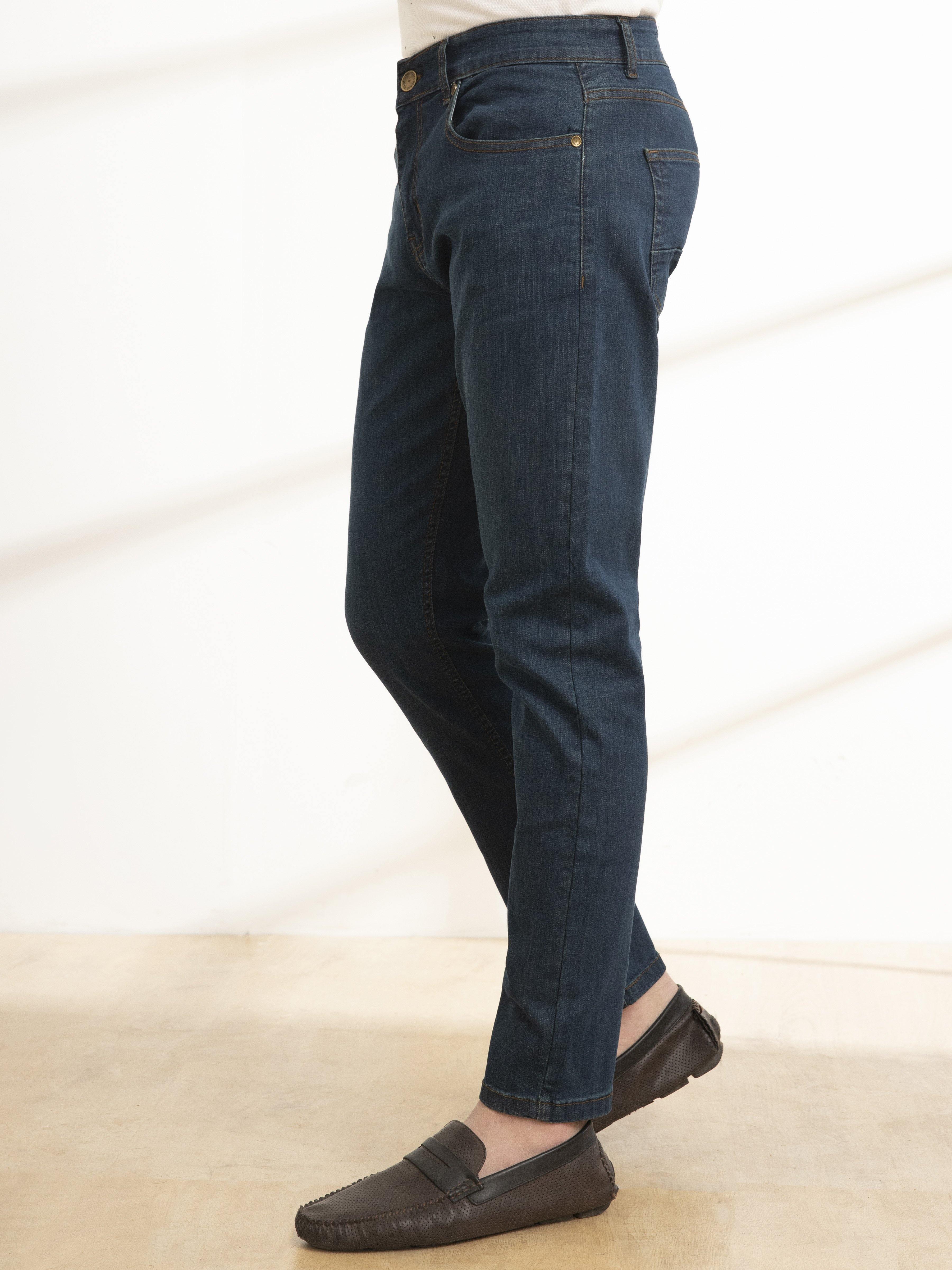 SLIM FIT JEANS OLIVE TINT at Charcoal Clothing