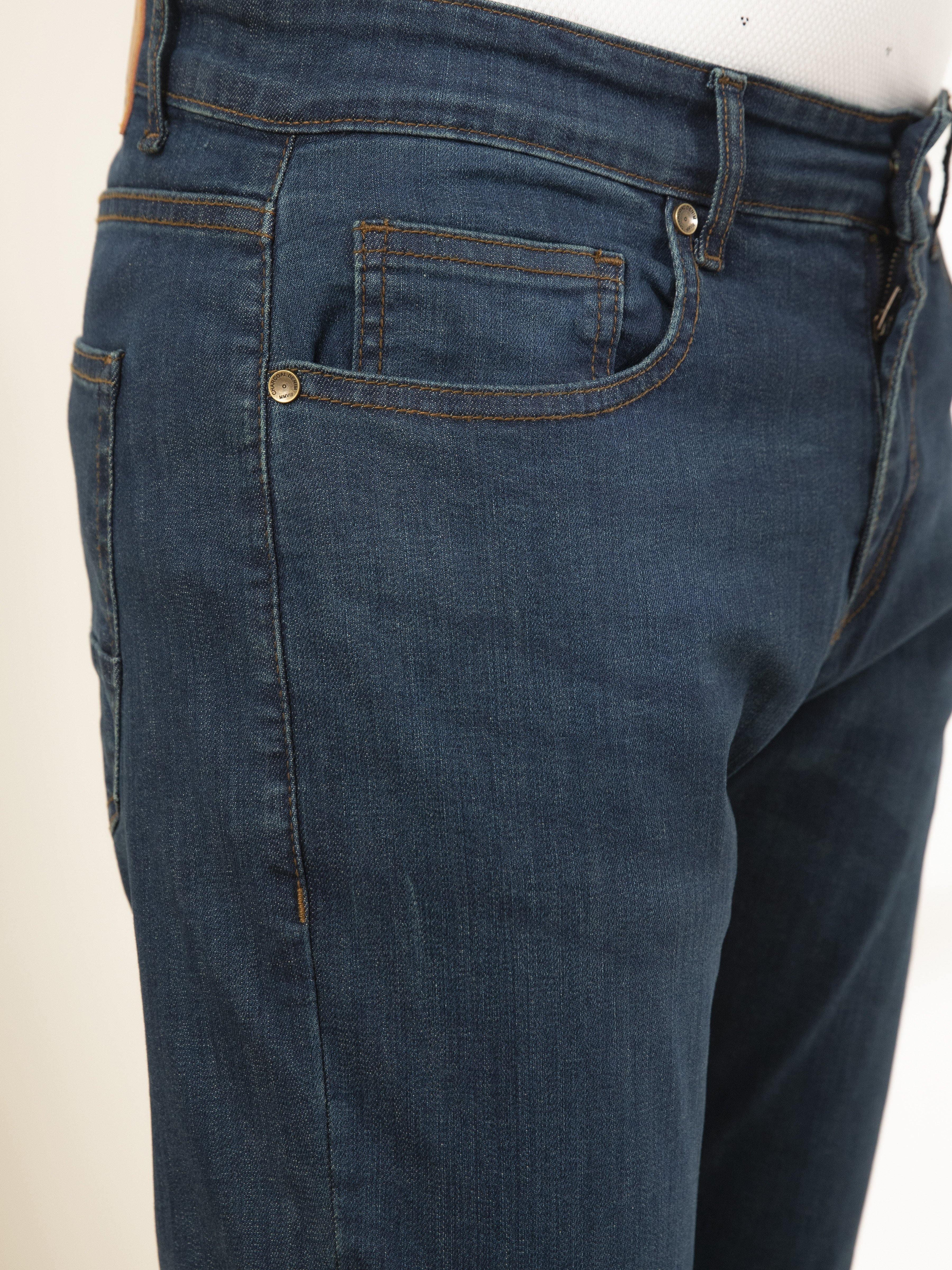 SLIM FIT JEANS OLIVE TINT at Charcoal Clothing