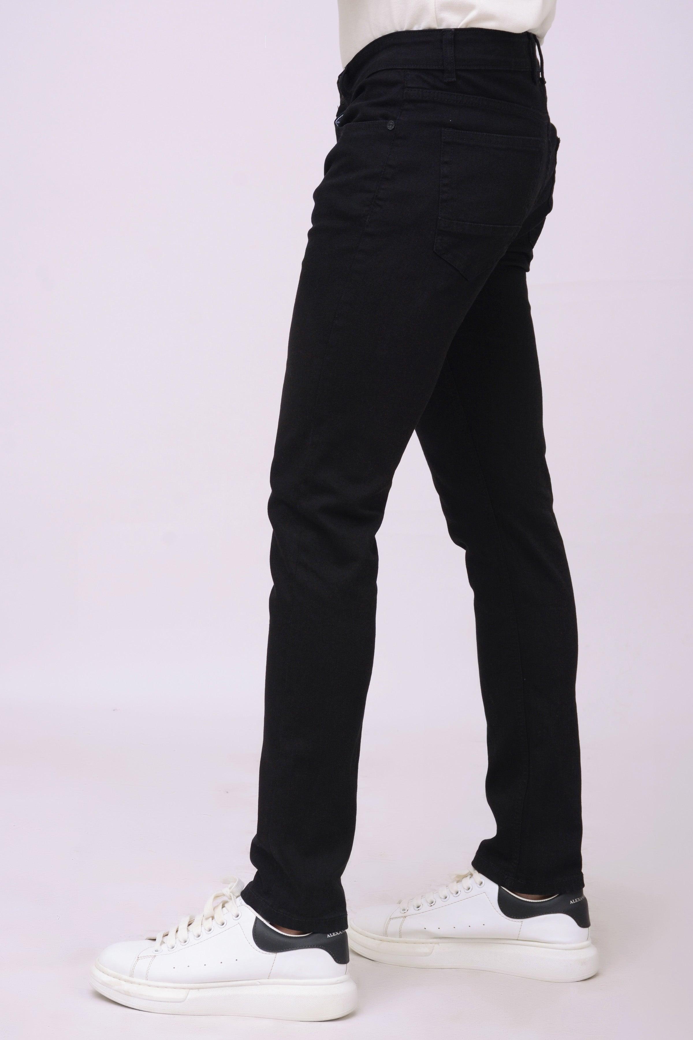 SLIM LEG JEANS BLACK at Charcoal Clothing