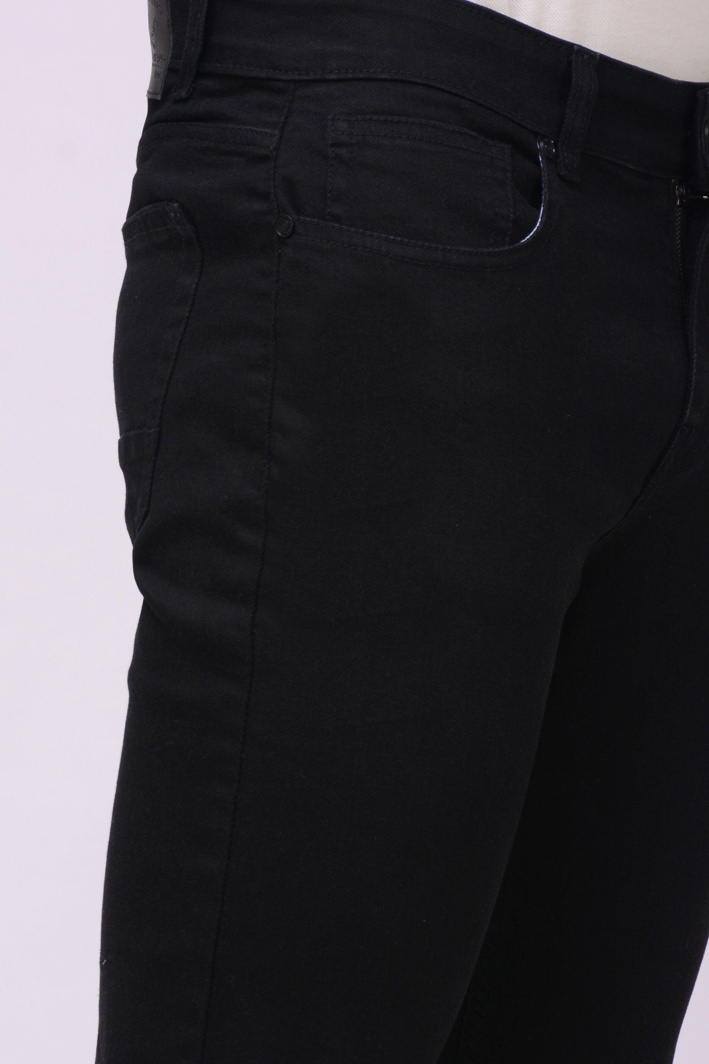 SLIM LEG JEANS BLACK at Charcoal Clothing