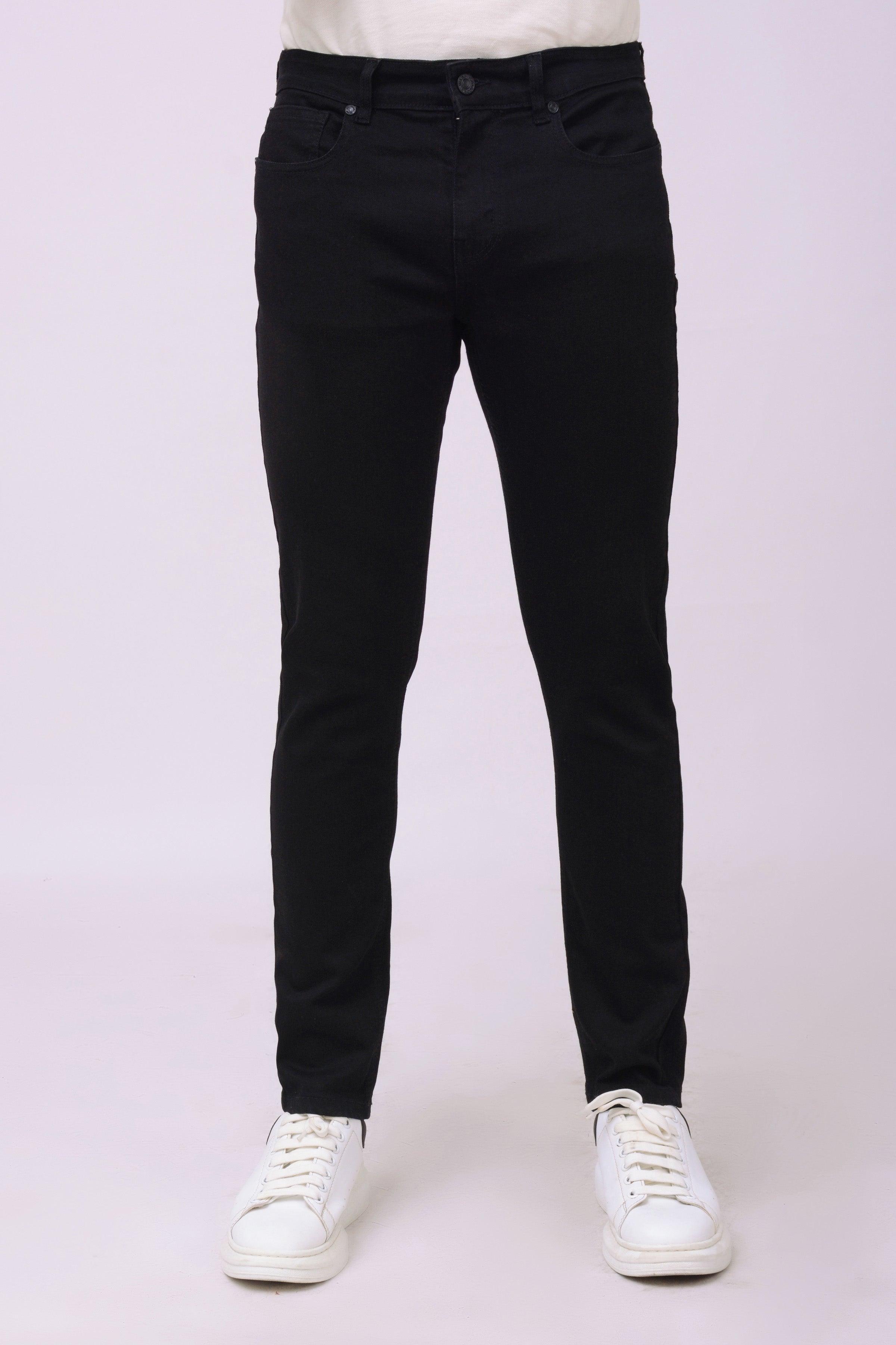 SLIM LEG JEANS BLACK at Charcoal Clothing