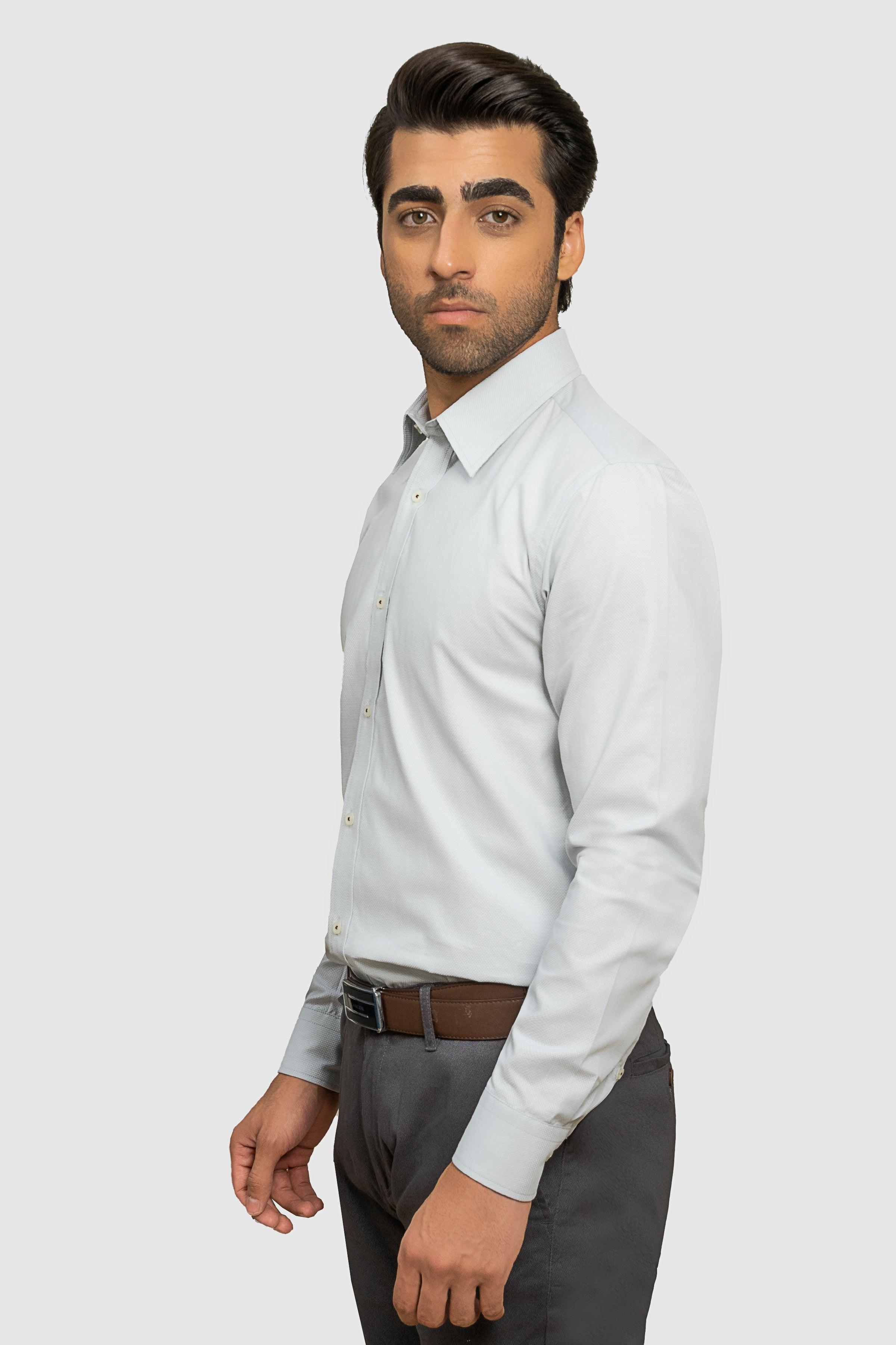 SMART SHIRT ASH GREY at Charcoal Clothing