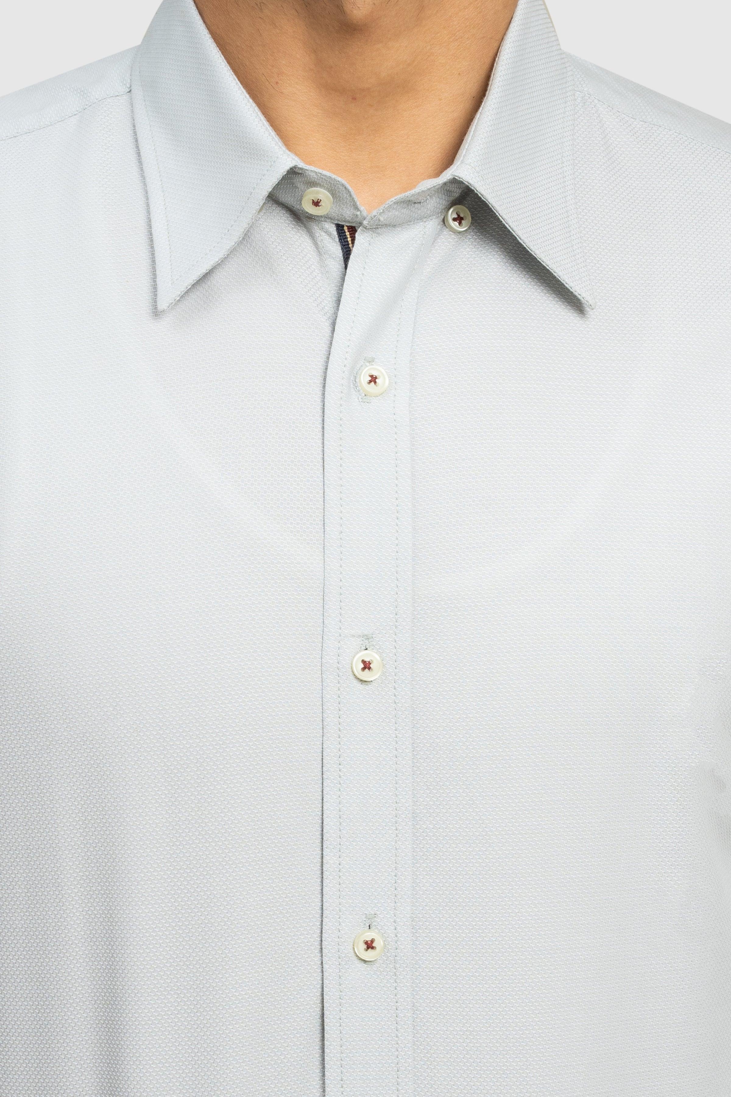 SMART SHIRT ASH GREY at Charcoal Clothing
