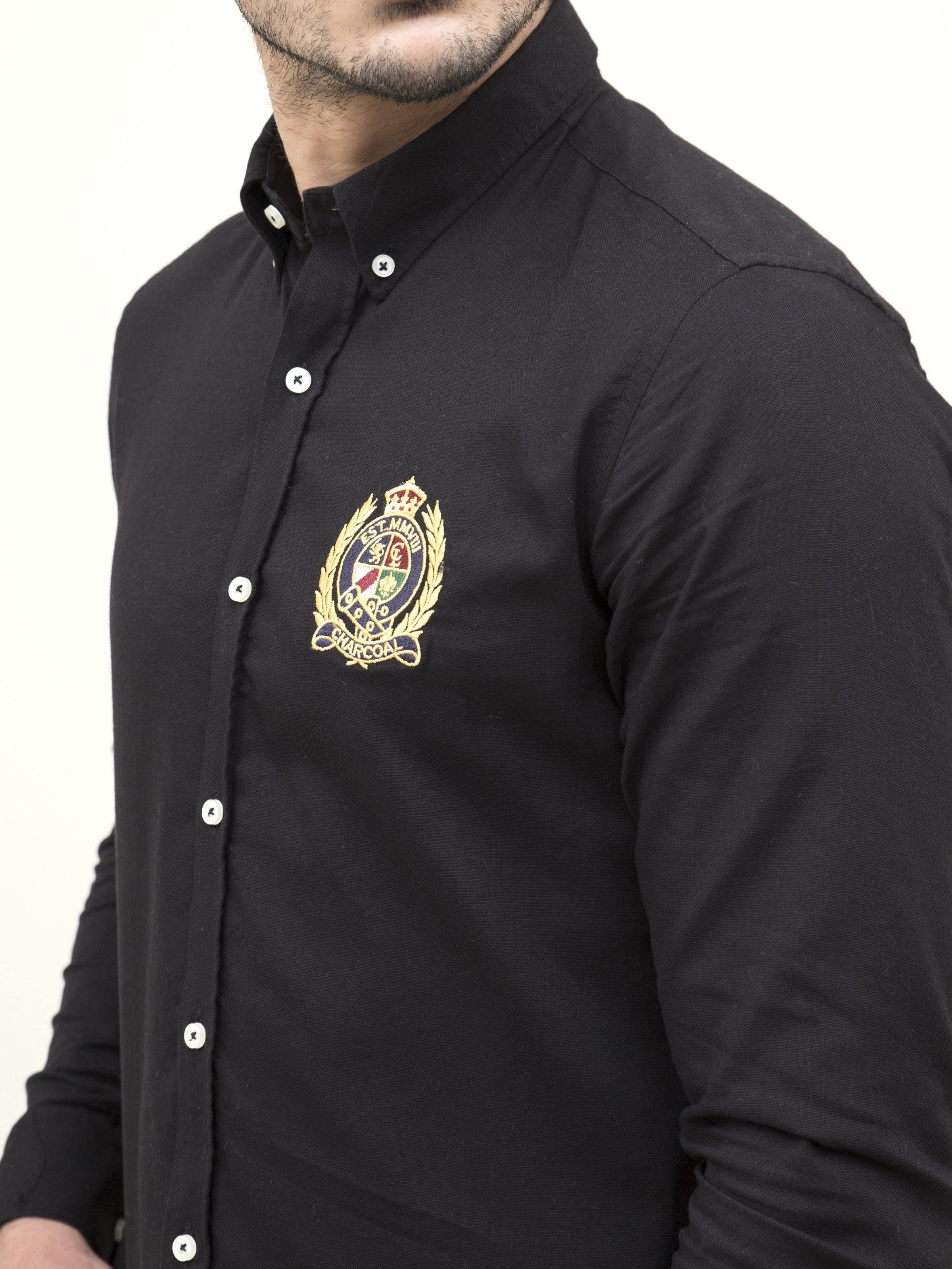 SMART SHIRT BLACK at Charcoal Clothing