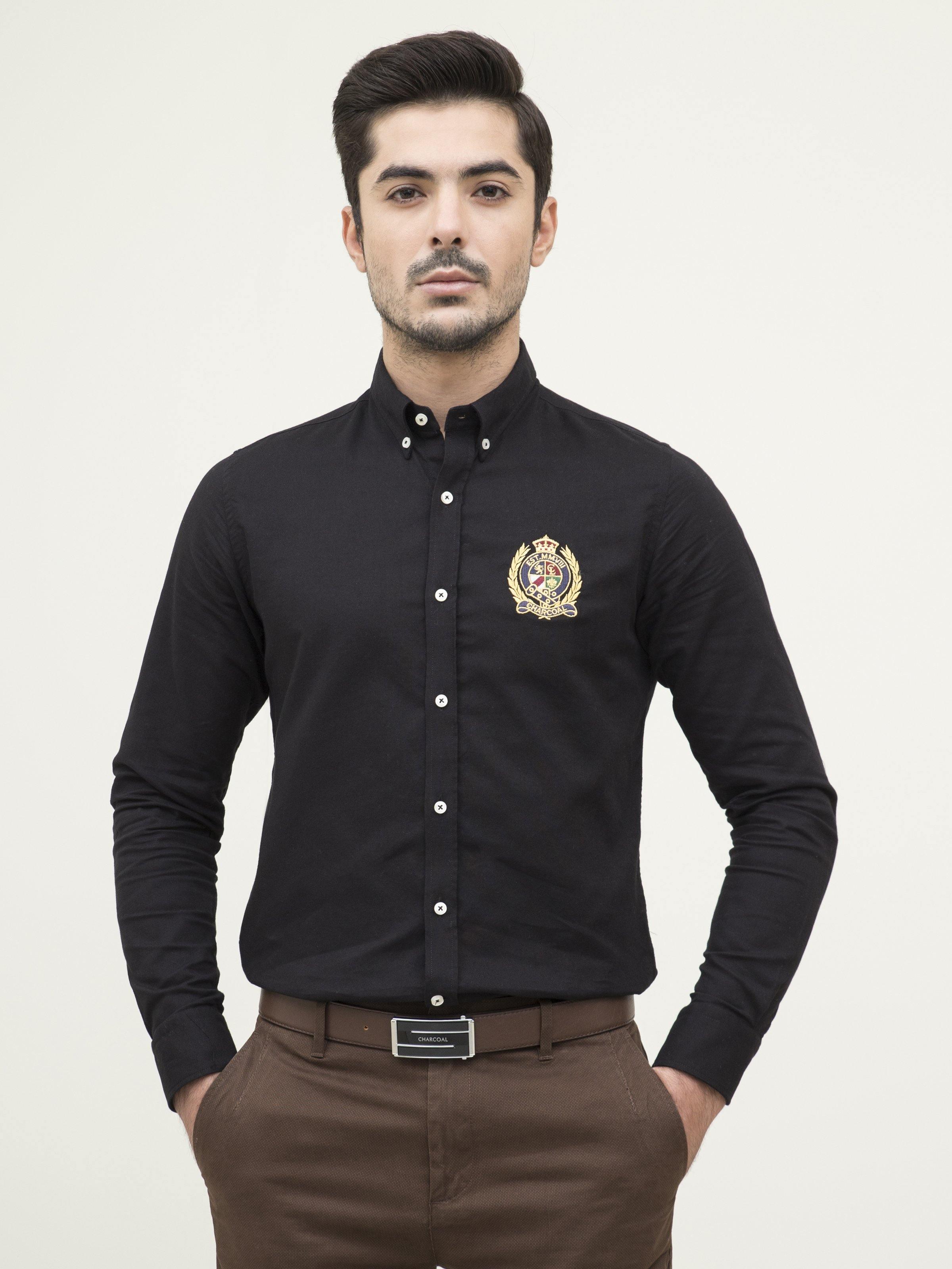 SMART SHIRT BLACK at Charcoal Clothing