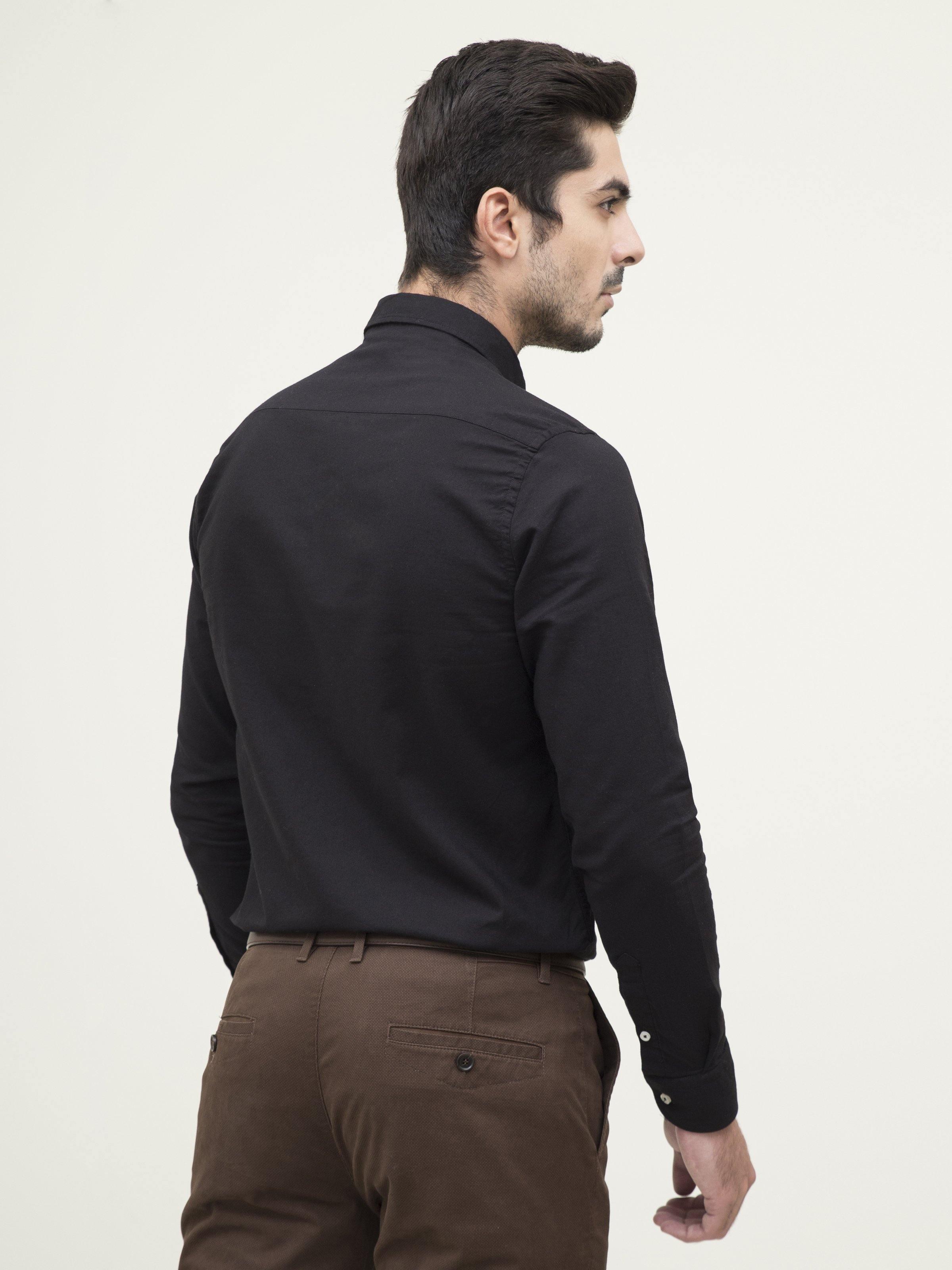 SMART SHIRT BLACK at Charcoal Clothing