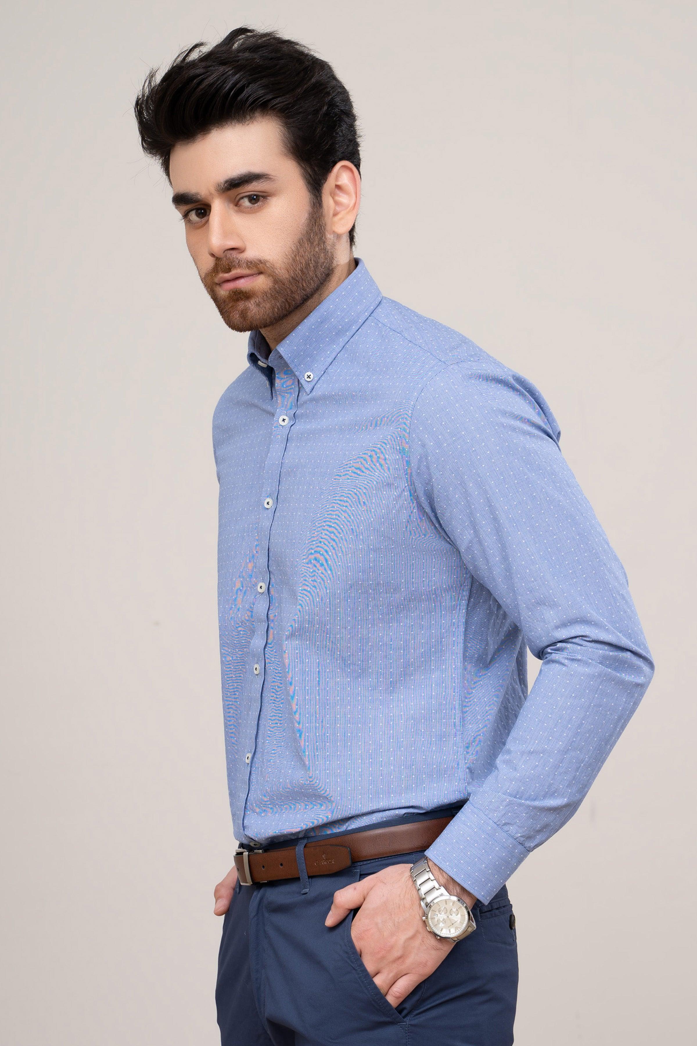 SMART SHIRT BLUE at Charcoal Clothing