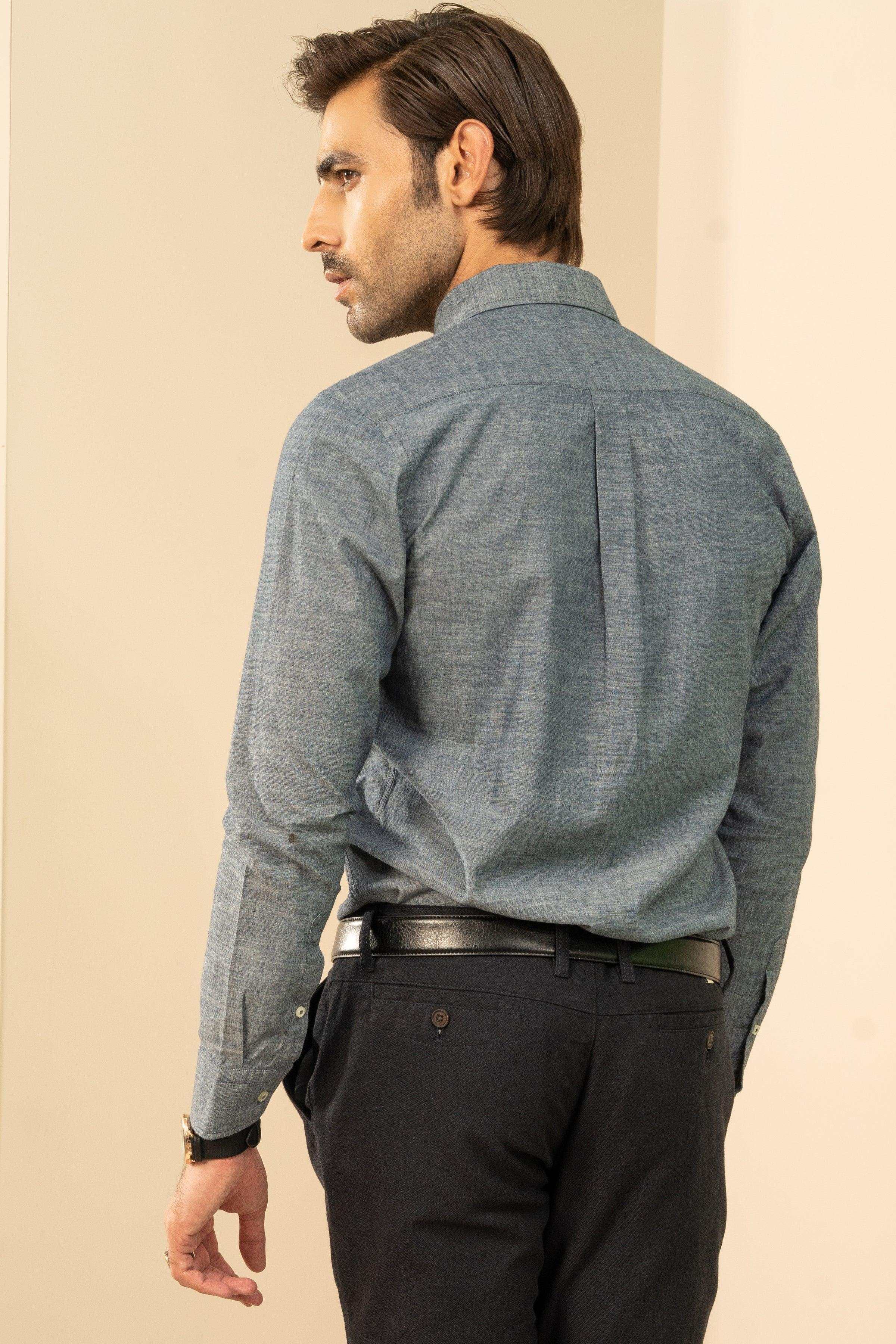 SMART SHIRT BLUE at Charcoal Clothing