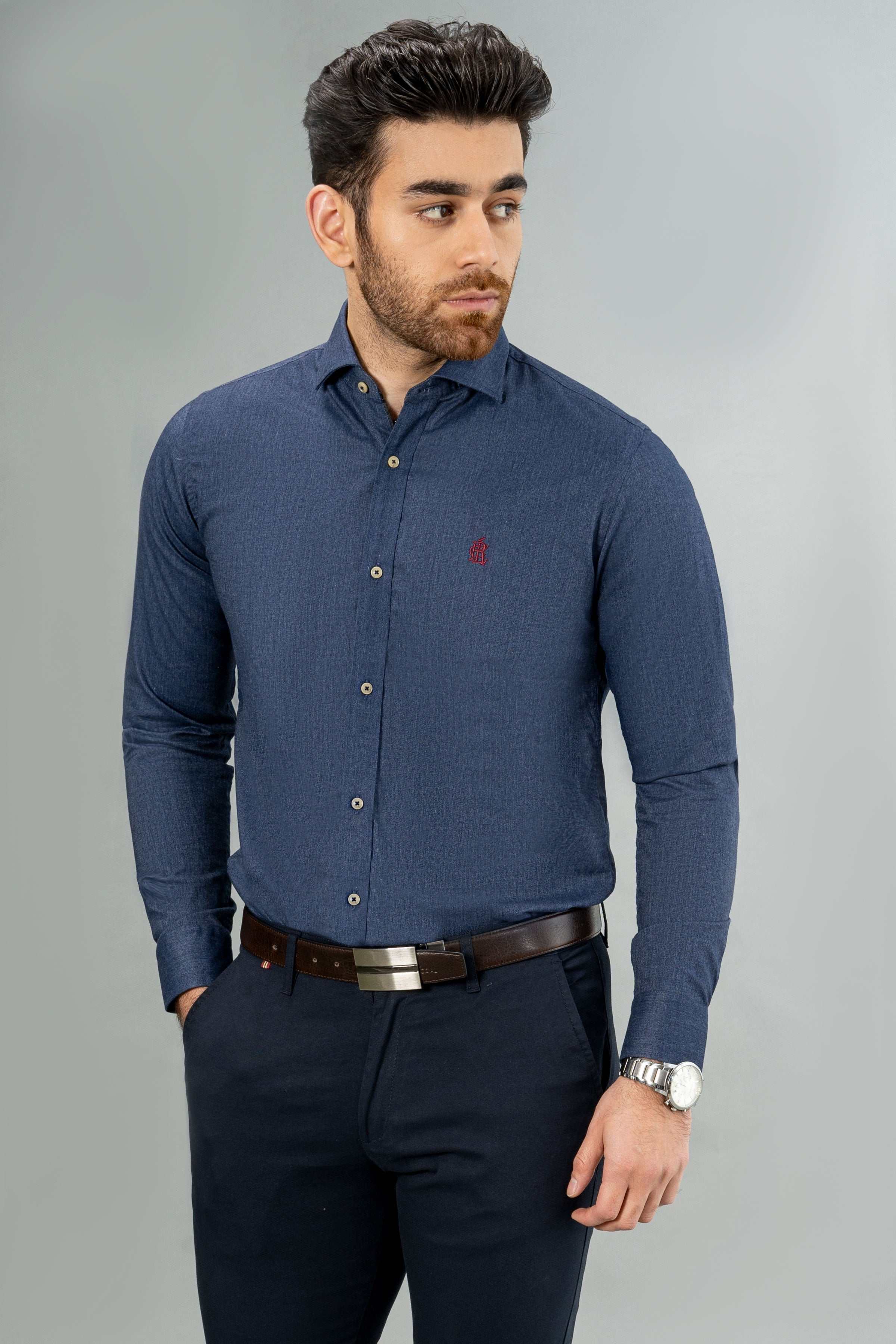 SMART SHIRT BLUE at Charcoal Clothing