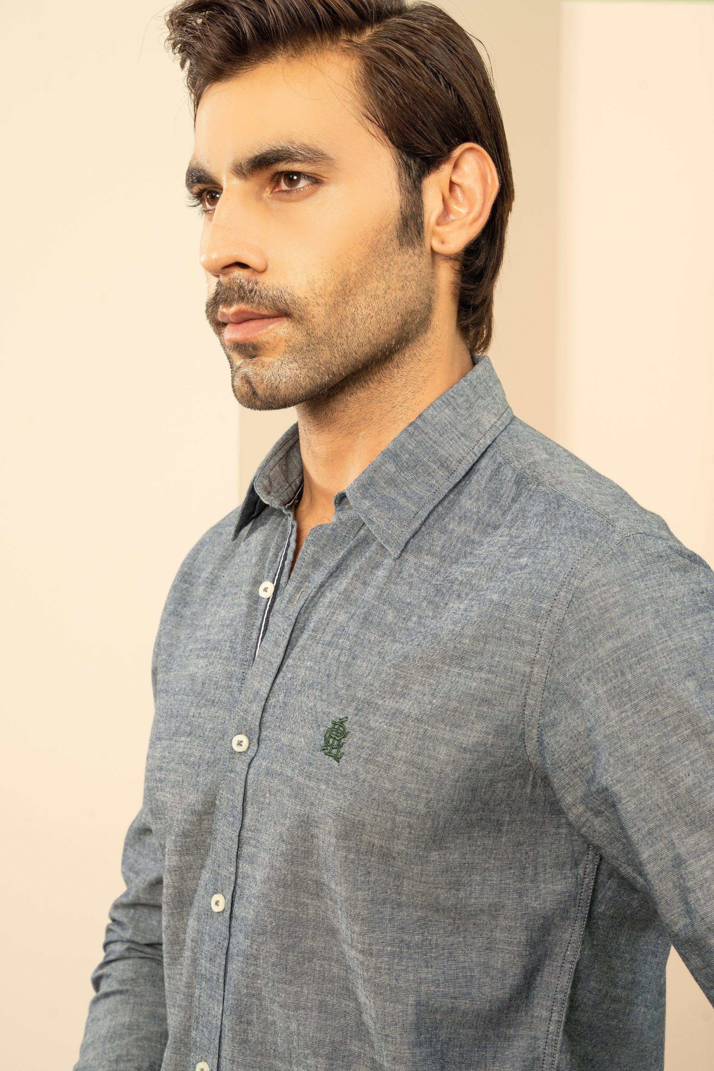 SMART SHIRT BLUE at Charcoal Clothing