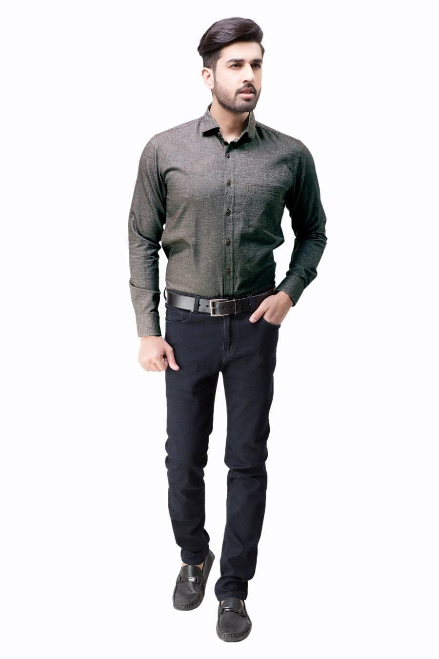 SMART SHIRT Black Grey at Charcoal Clothing