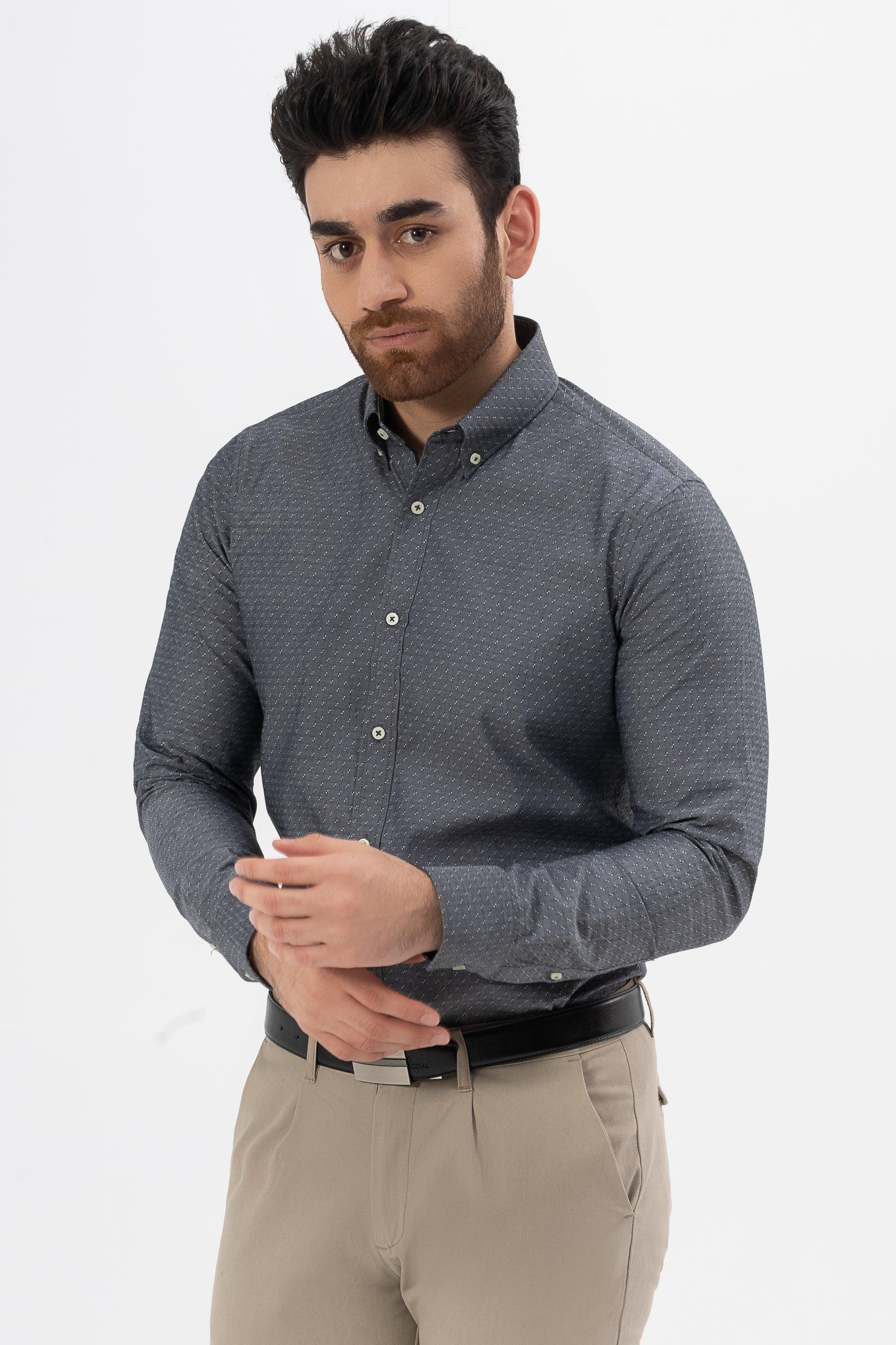SMART SHIRT CHARCOAL GREY at Charcoal Clothing