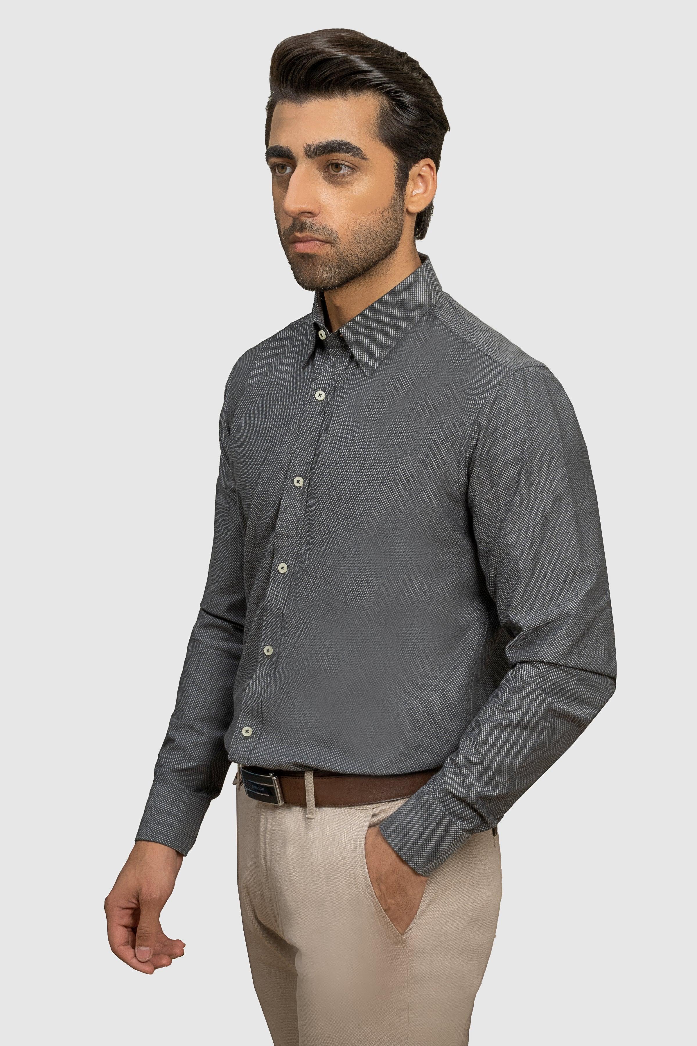 SMART SHIRT CHARCOAL GREY at Charcoal Clothing