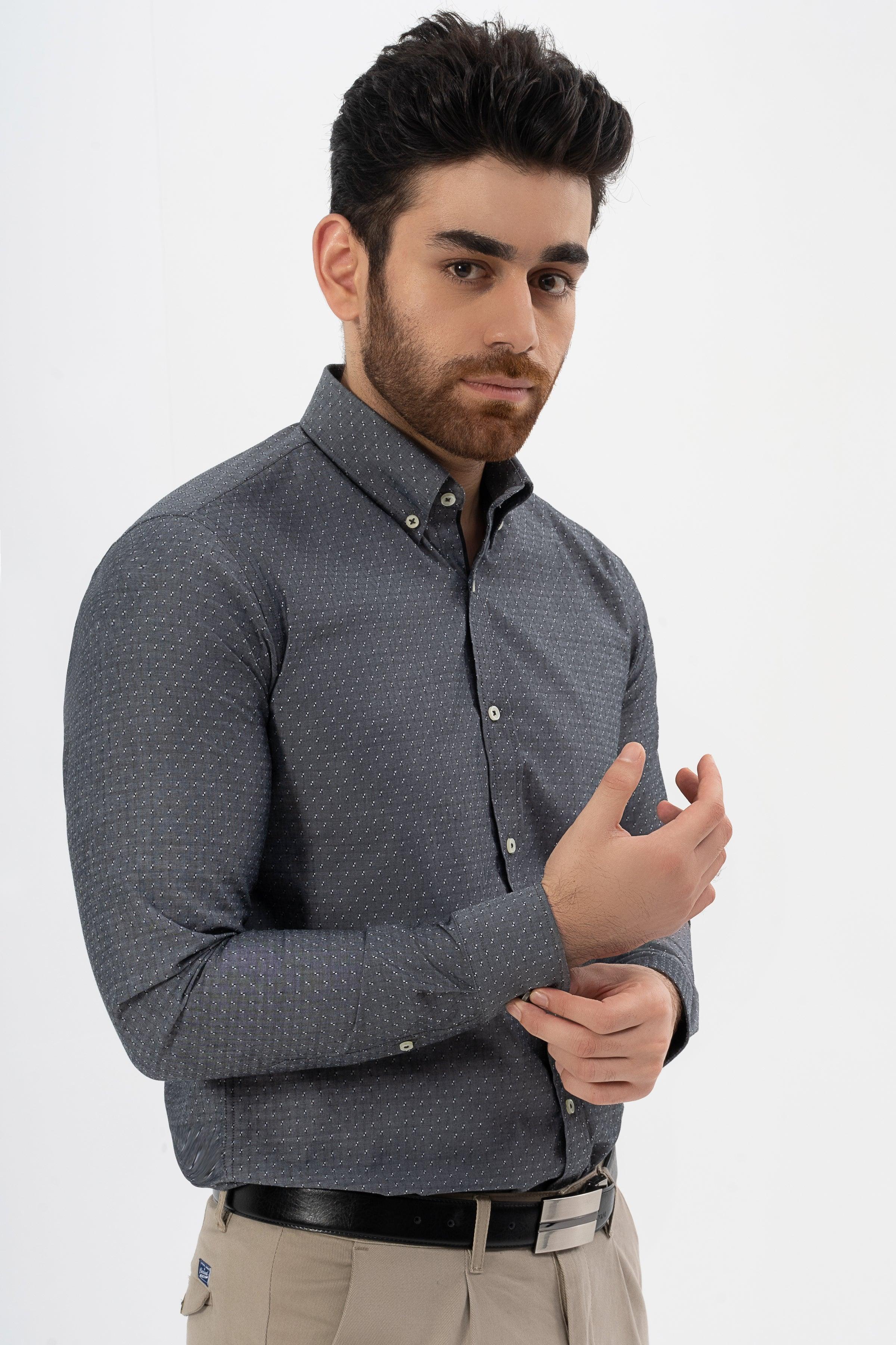 SMART SHIRT CHARCOAL GREY at Charcoal Clothing