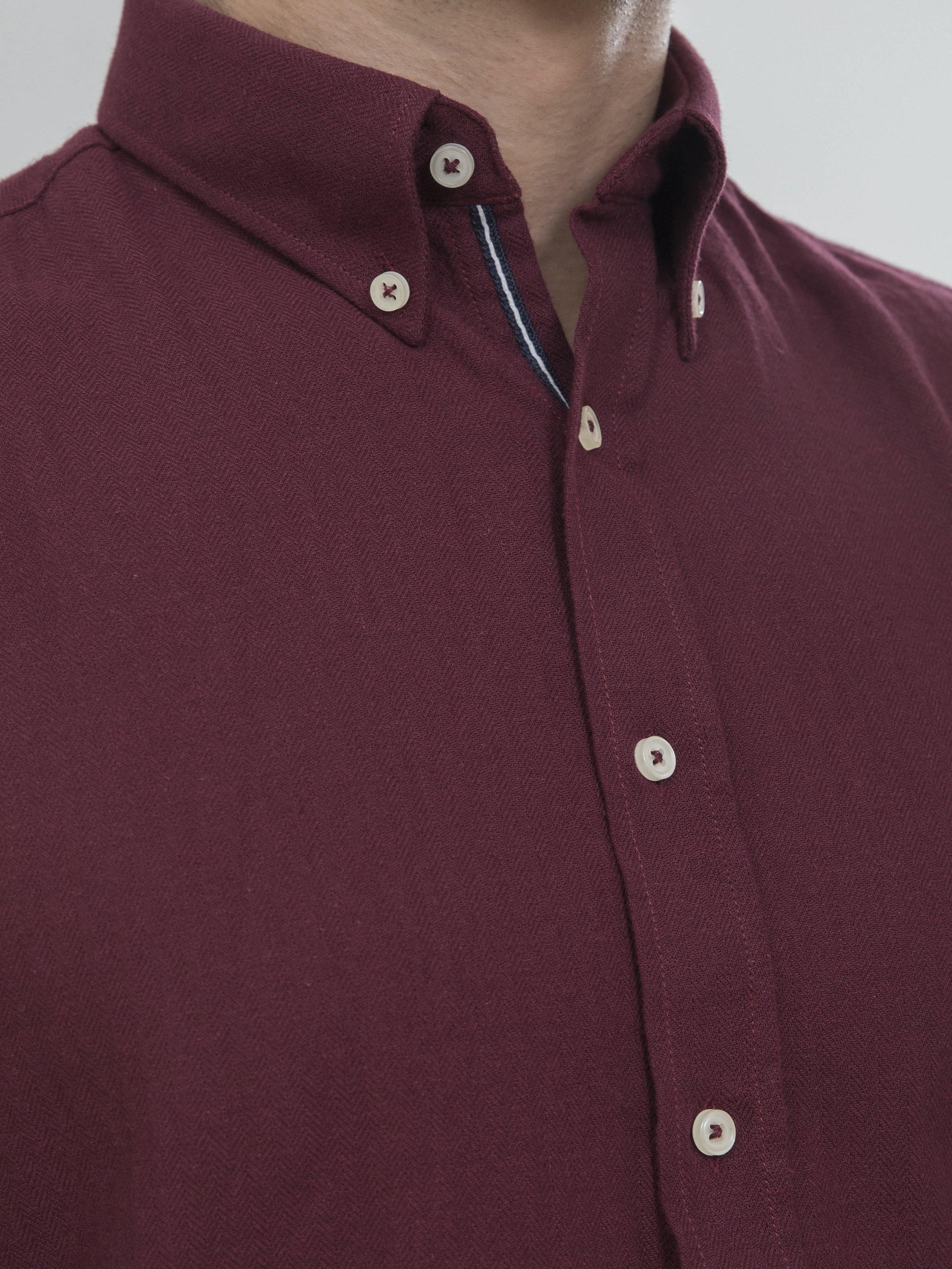 SMART SHIRT FULL SLEEVE MAROON at Charcoal Clothing
