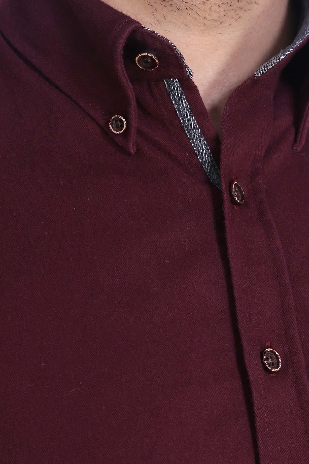 SMART SHIRT FULL SLEEVE MAROON at Charcoal Clothing