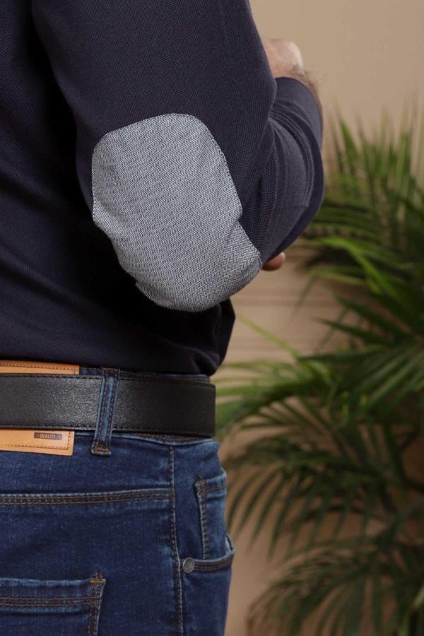 SMART SHIRT FULL SLEEVE SLIM FIT NAVY at Charcoal Clothing