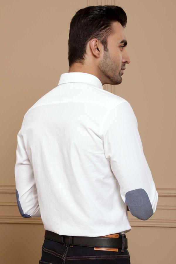 SMART SHIRT FULL SLEEVE SLIM FIT WHITE at Charcoal Clothing
