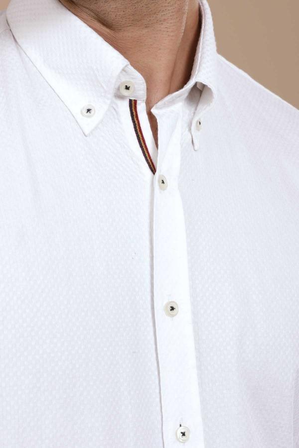 SMART SHIRT FULL SLEEVE SLIM FIT WHITE at Charcoal Clothing
