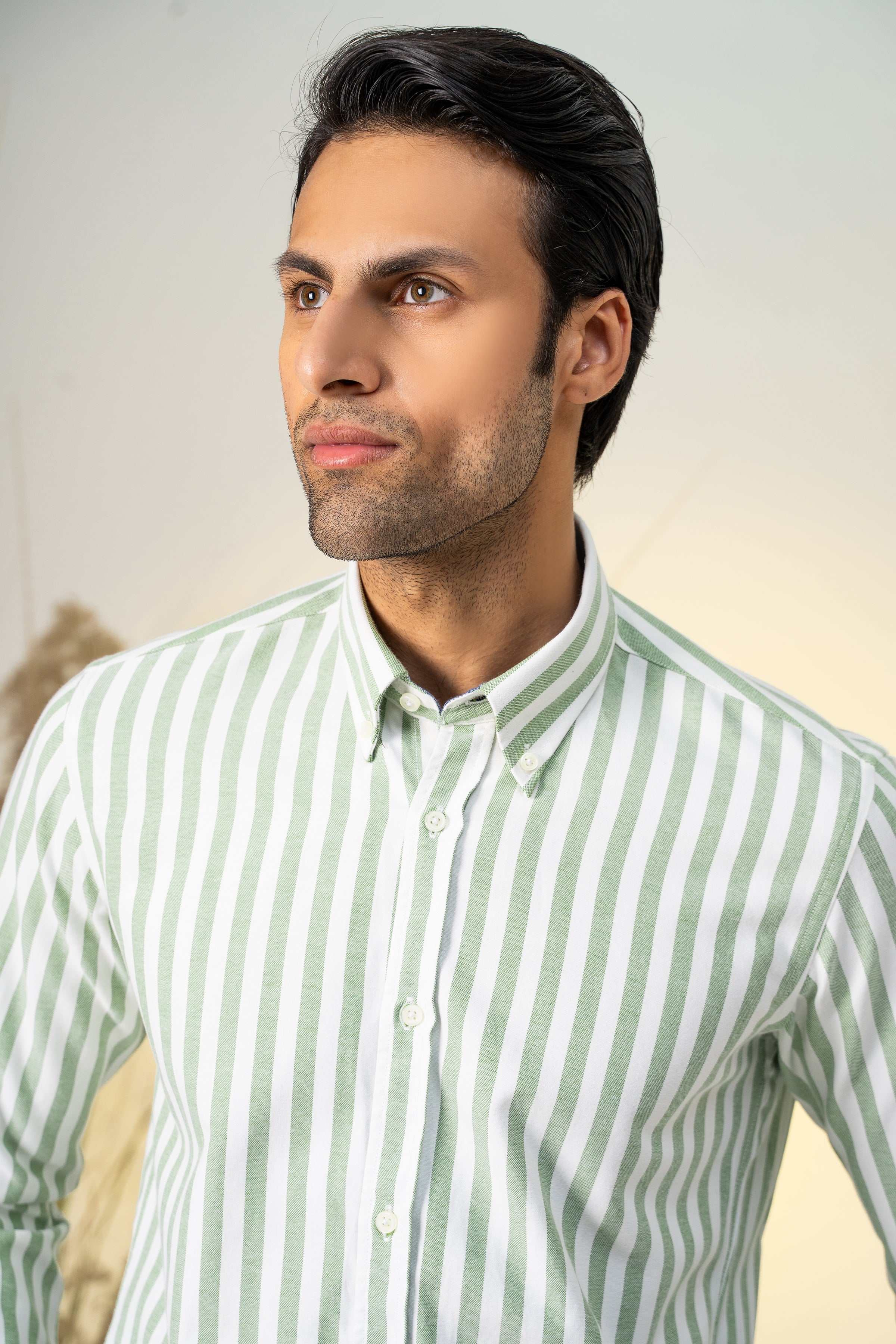 SMART SHIRT GREEN at Charcoal Clothing