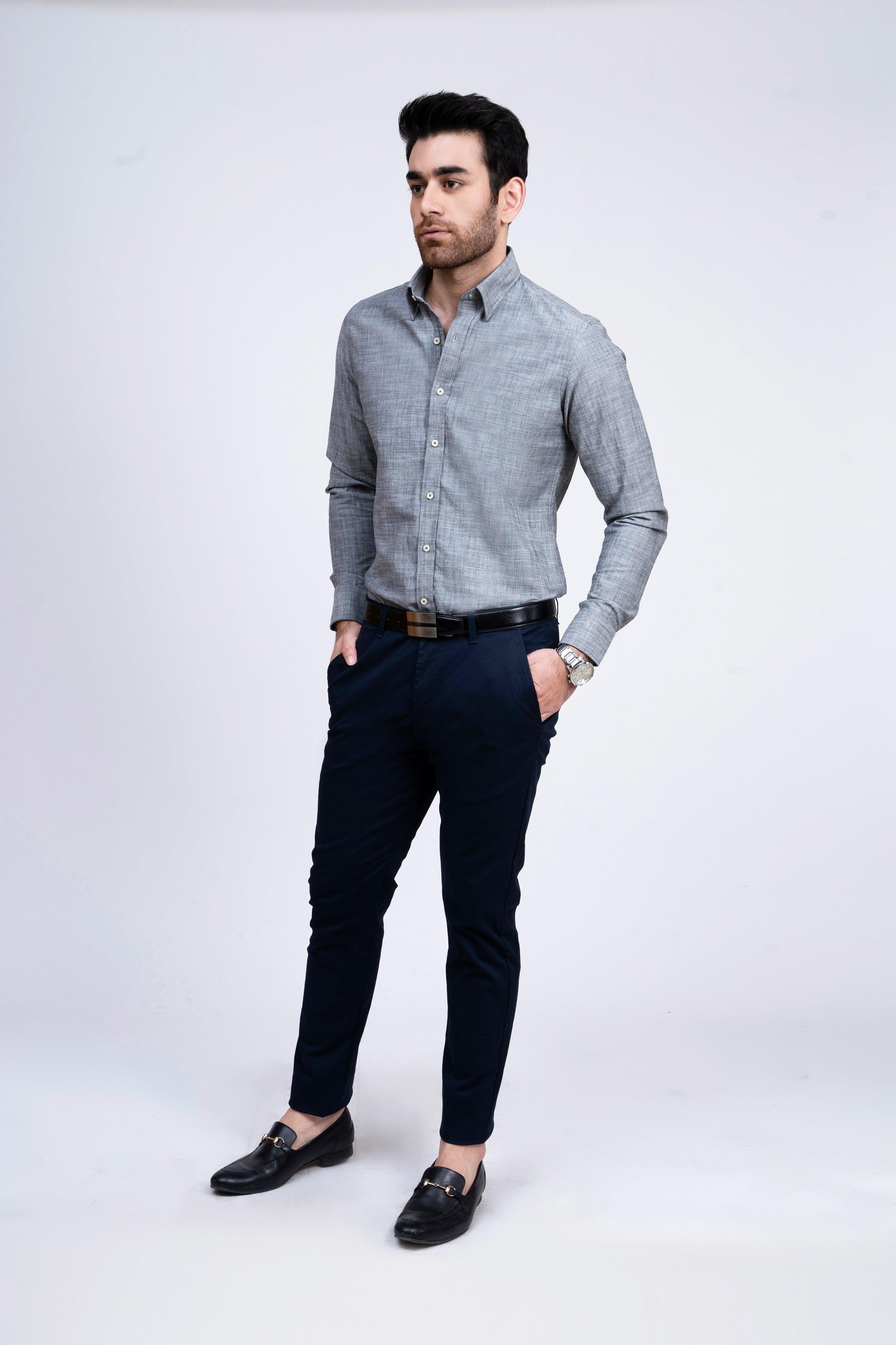 SMART SHIRT GREY at Charcoal Clothing