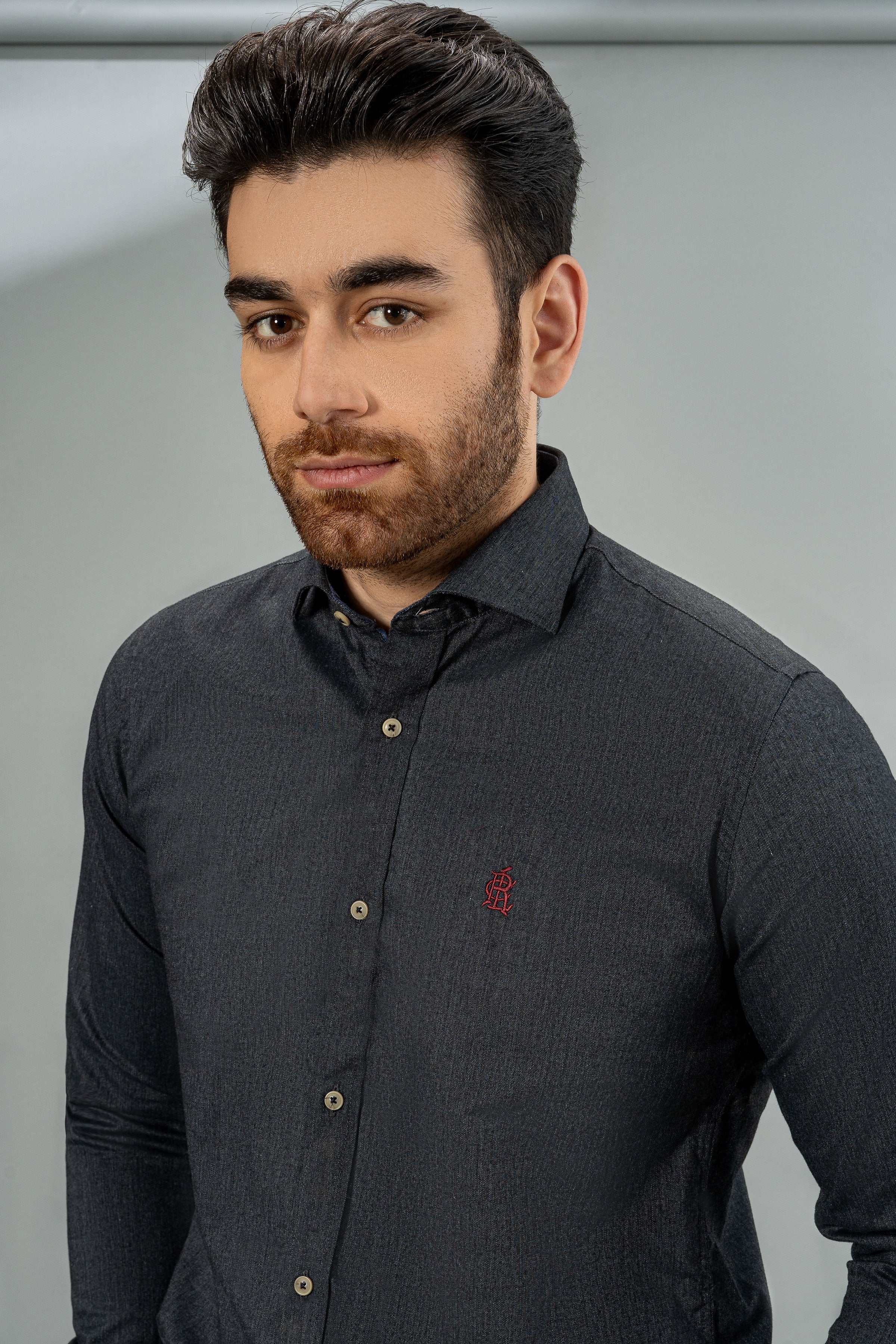 SMART SHIRT GREY at Charcoal Clothing